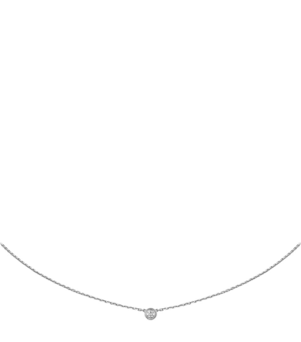 Cartier Extra-Small White Gold and Diamond Cartier d'Amour Necklace White Gold
