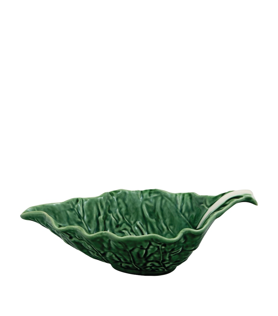 Bordallo Pinheiro Cabbage Sauce Boat Green