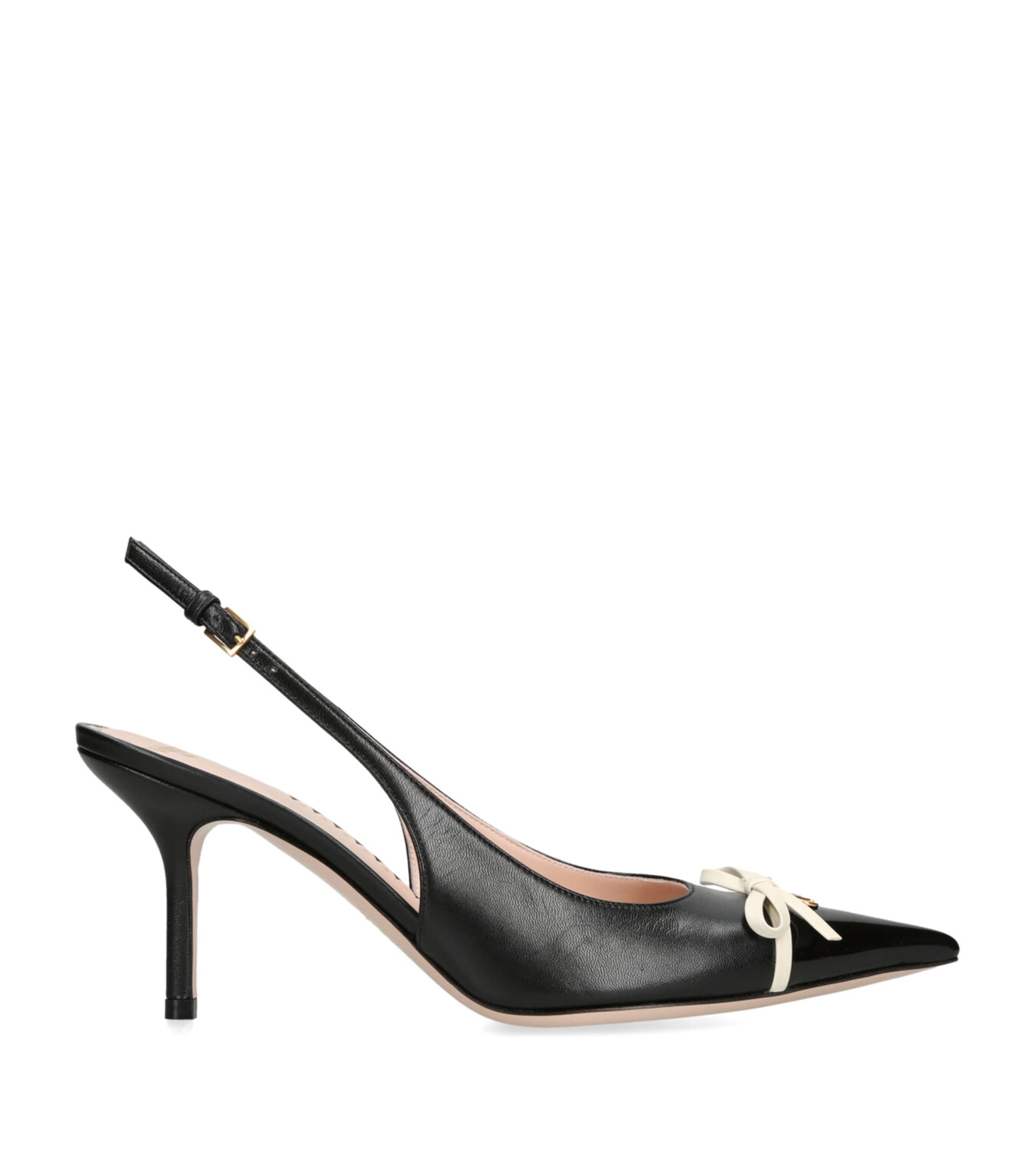 【Valentino Garavani】Bepointy 45 スリングバック パンプス Valentino Garavani Leather Bepointy Slingback Heels 45