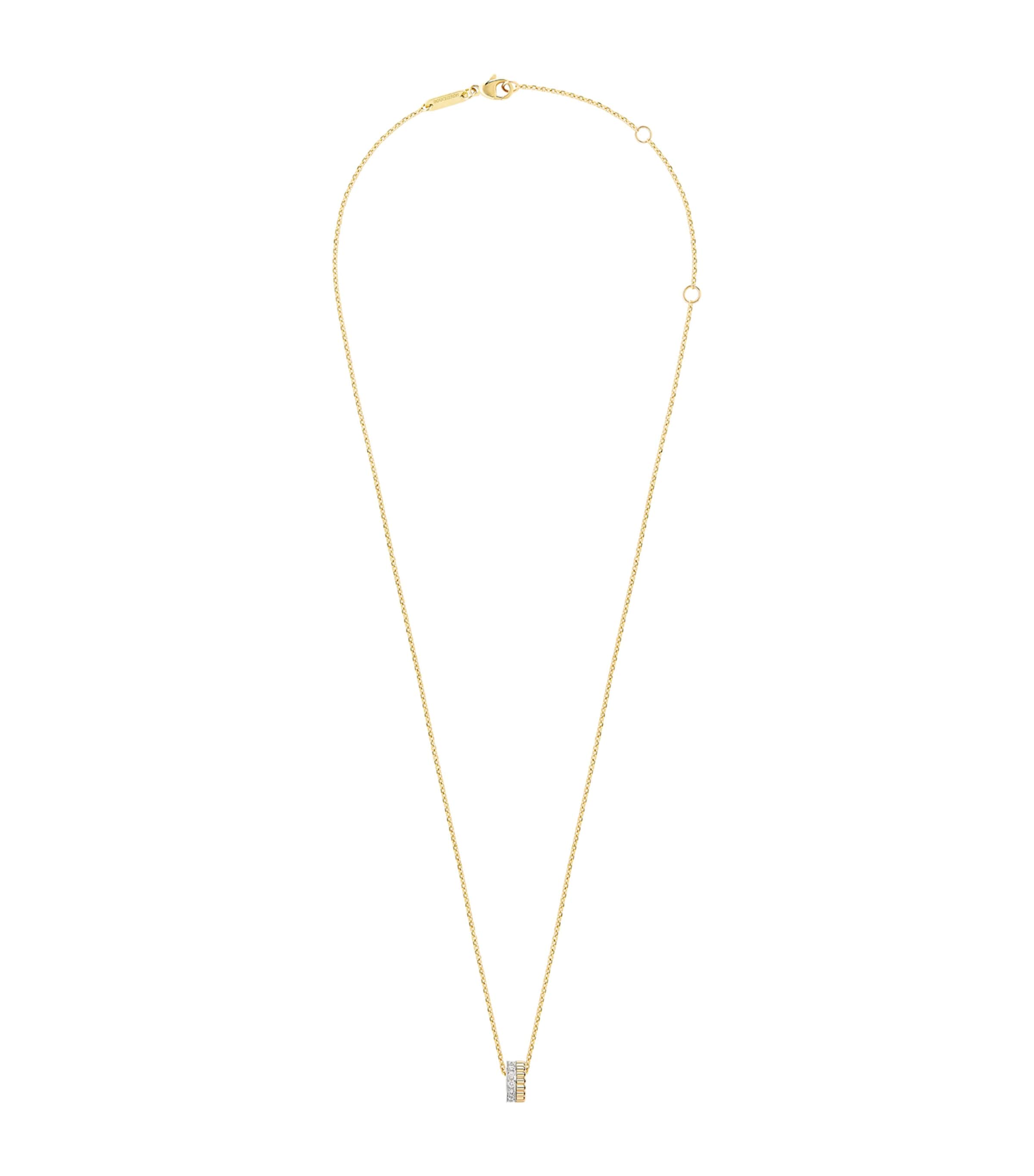 Boucheron Yellow Gold and Diamond Quatre Radiant Edition Necklace Gold