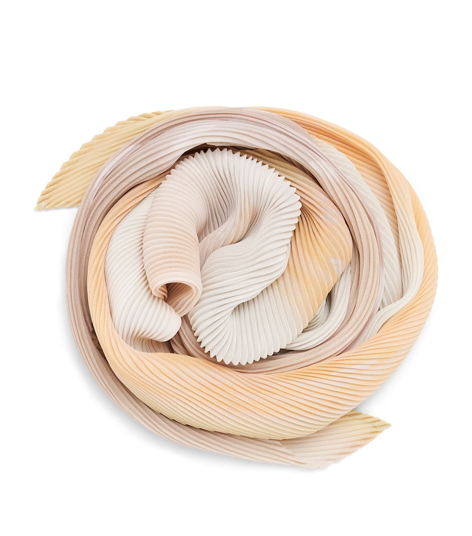 Pleats Please Issey Miyake Sea Bubble Scarf Greige