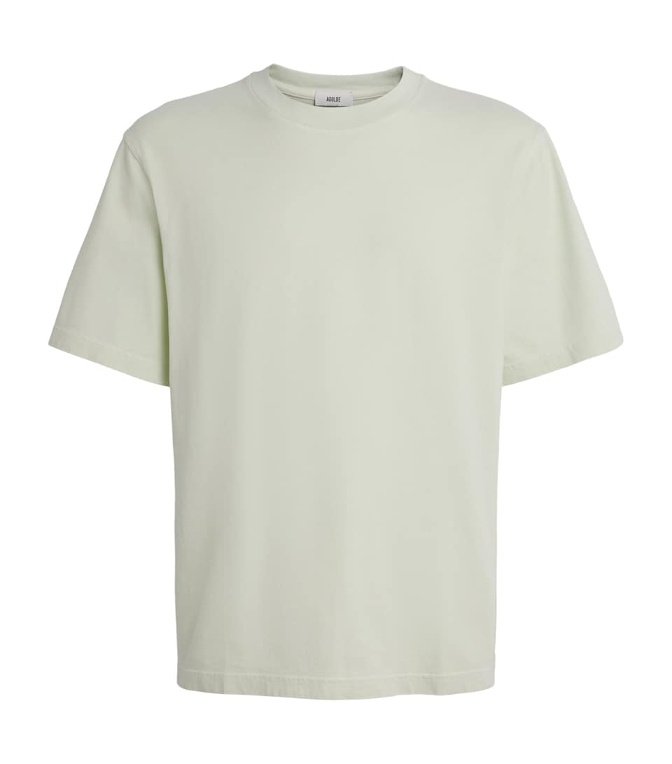 AGOLDE Mens Cotton Asha T-Shirt Mint Crm Seafoam Grn