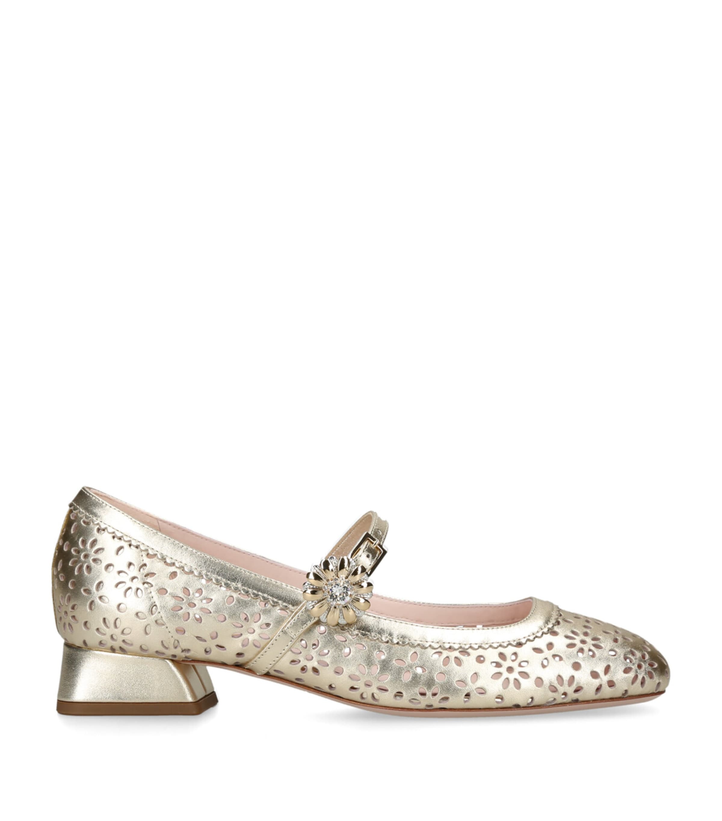 Brunello Cucinelli Glistening Abstract Embroidery City Pumps