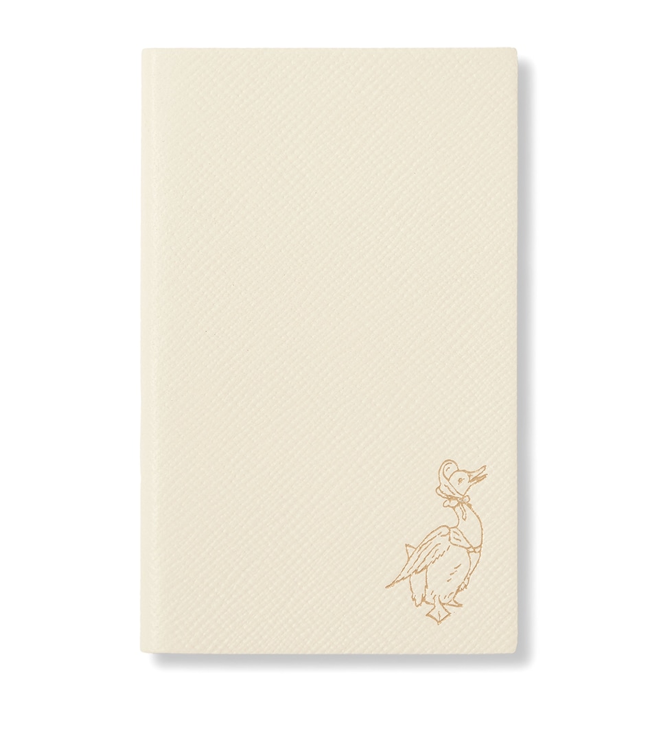 Smythson x Peter Rabbit Panama Leather Notebook Chalk