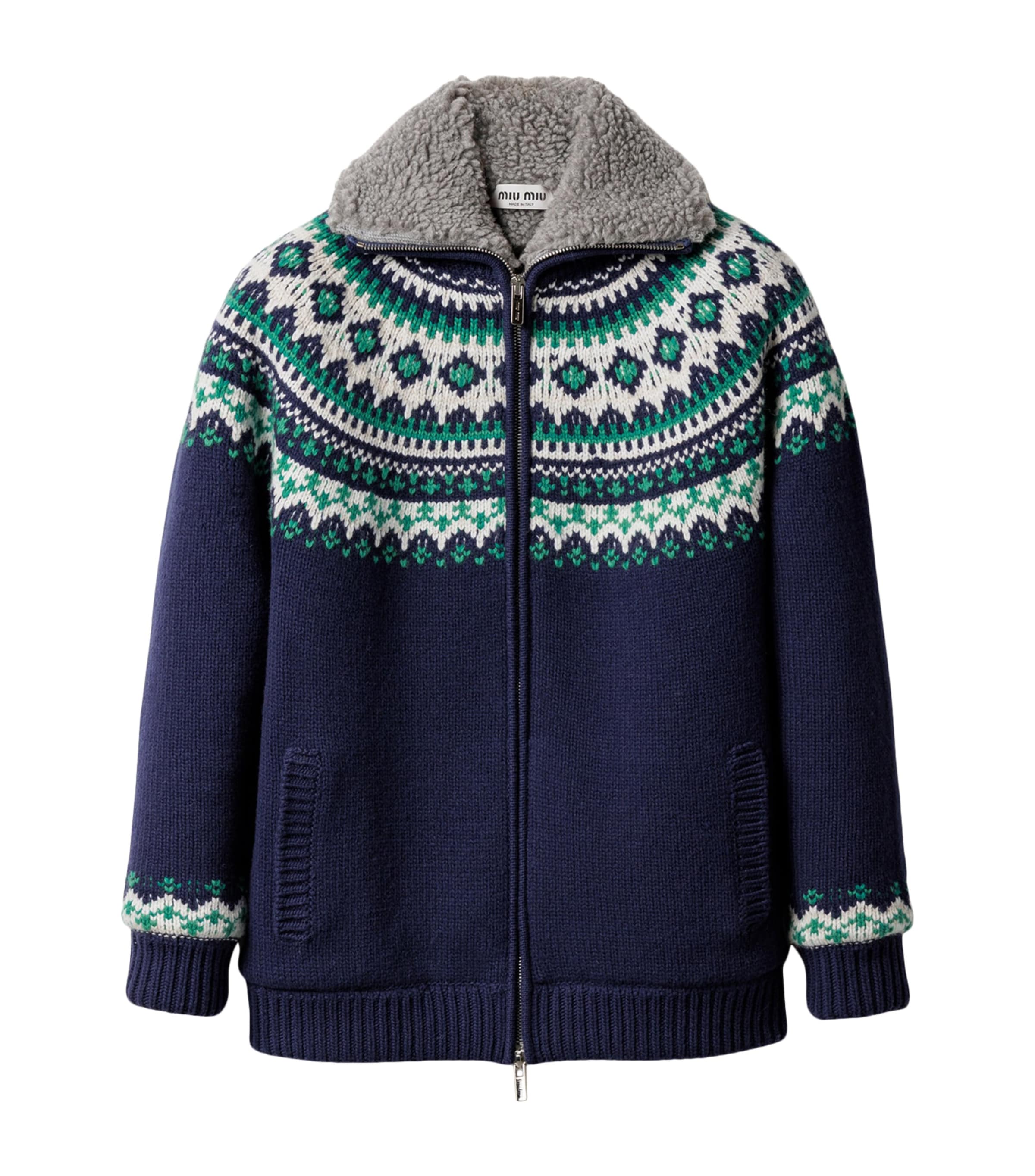 Wool Fair Isle Cardigan