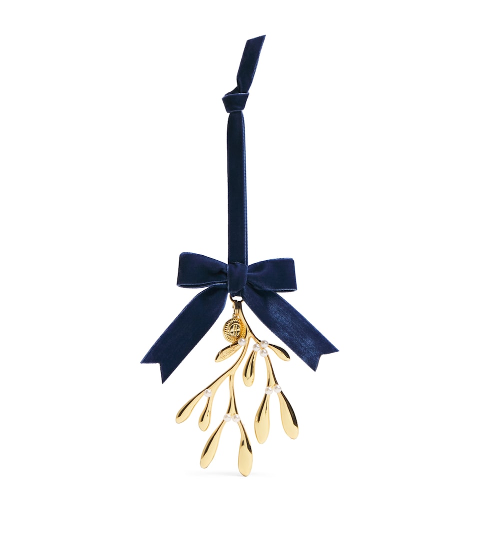 Harrods Mistletoe Tree Decoration Gold