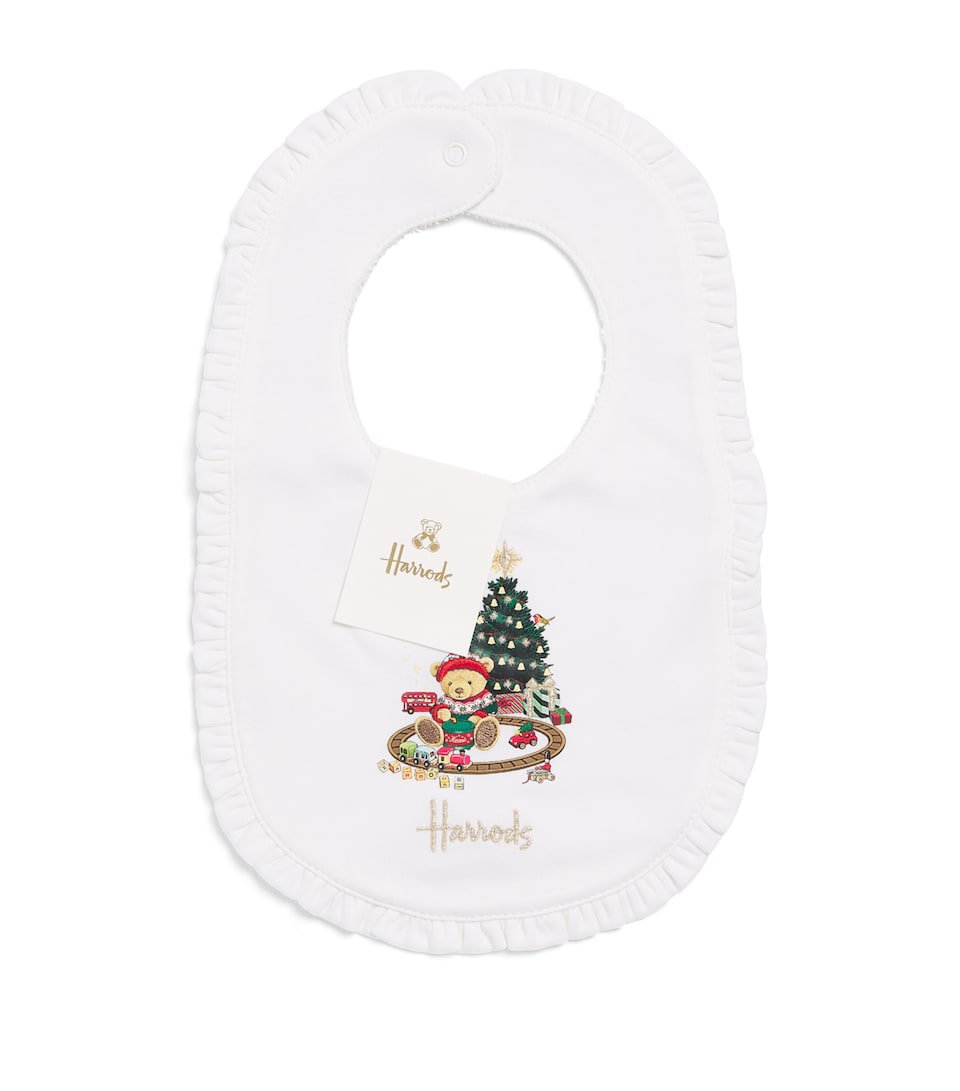 Harrods My First Christmas Bib Ivory
