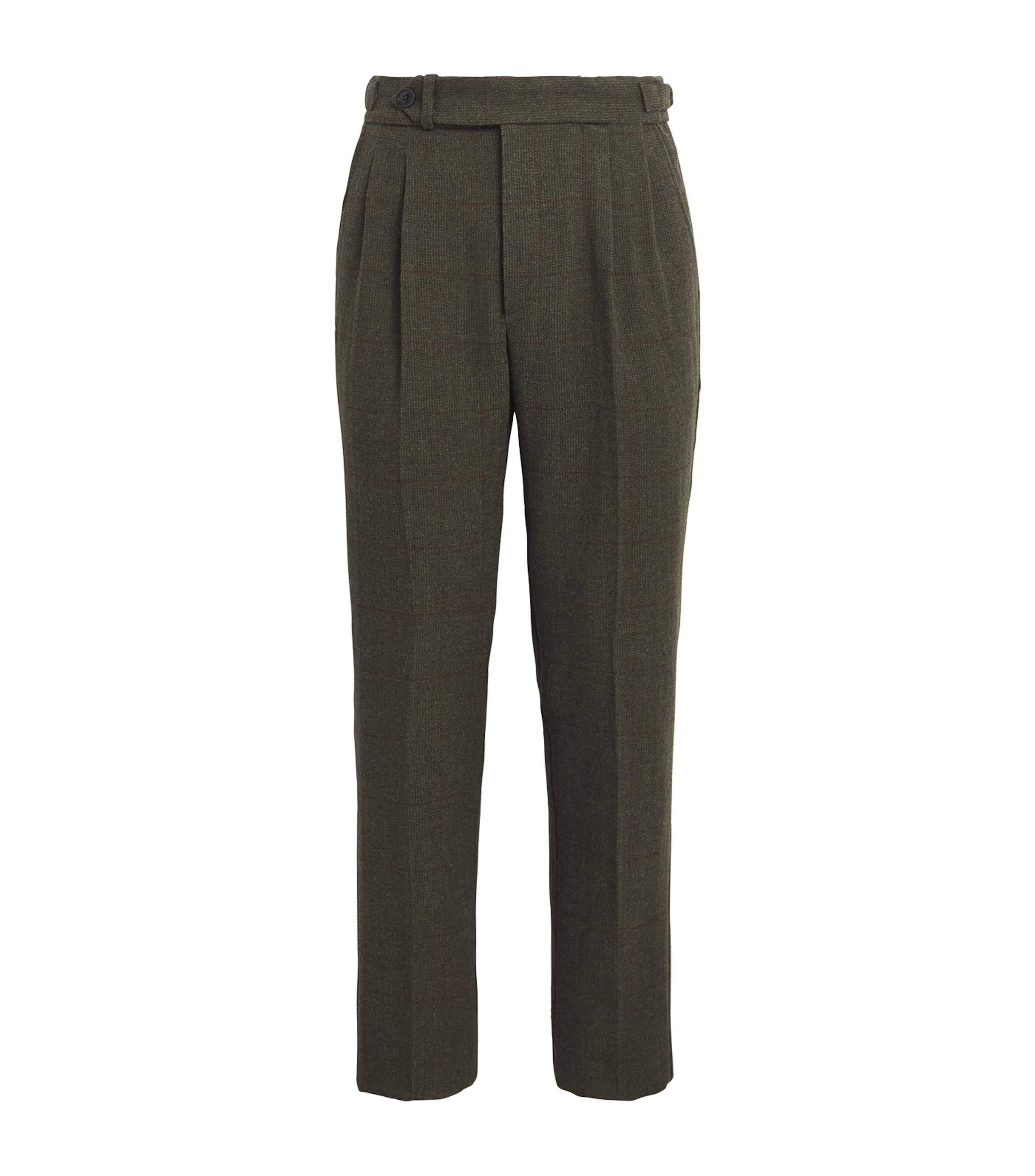 Wool-Blend Technical Tweed Sporting Trousers