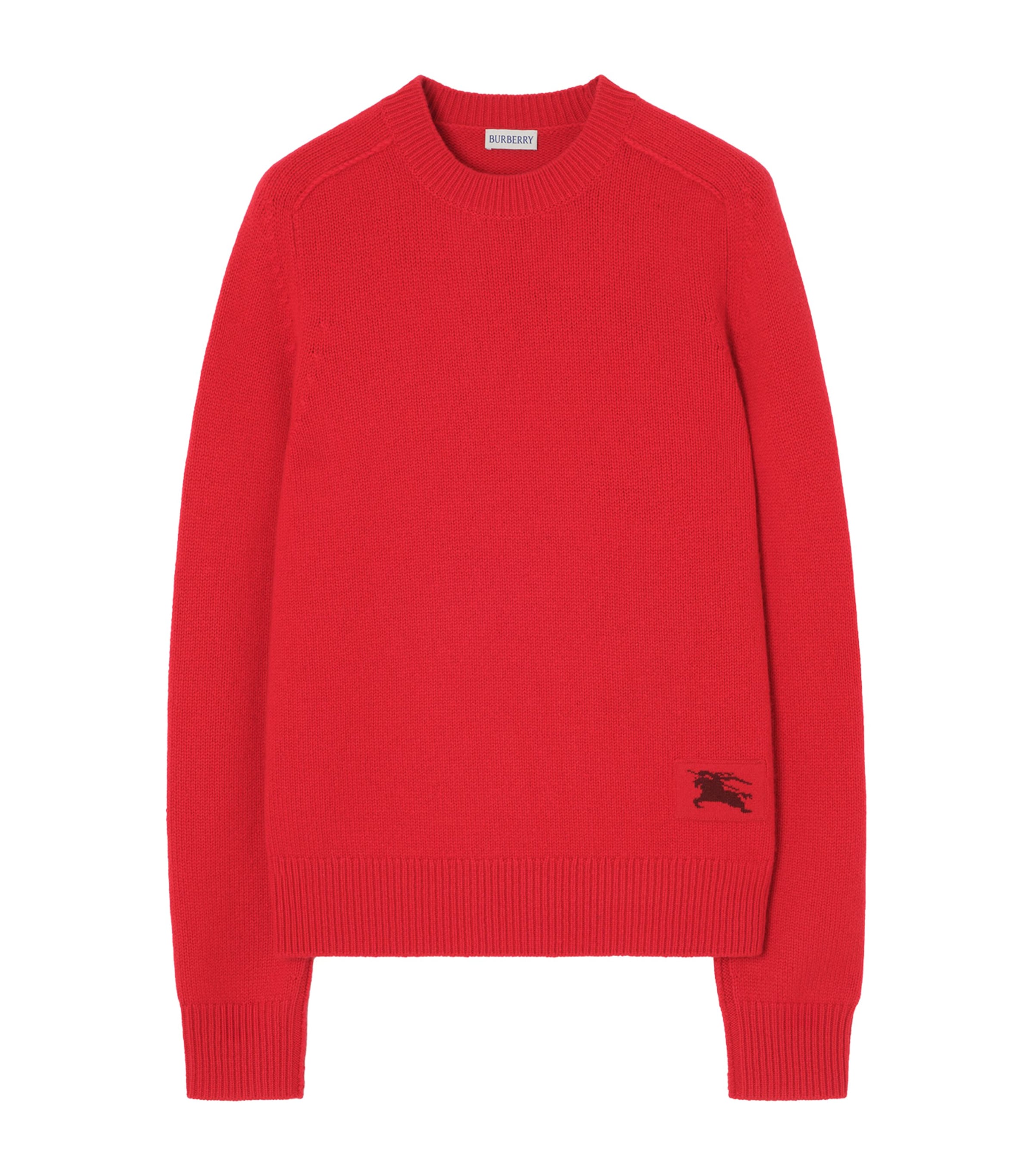Burberry Womens Cashmere-Blend EKD Sweater Post Red
