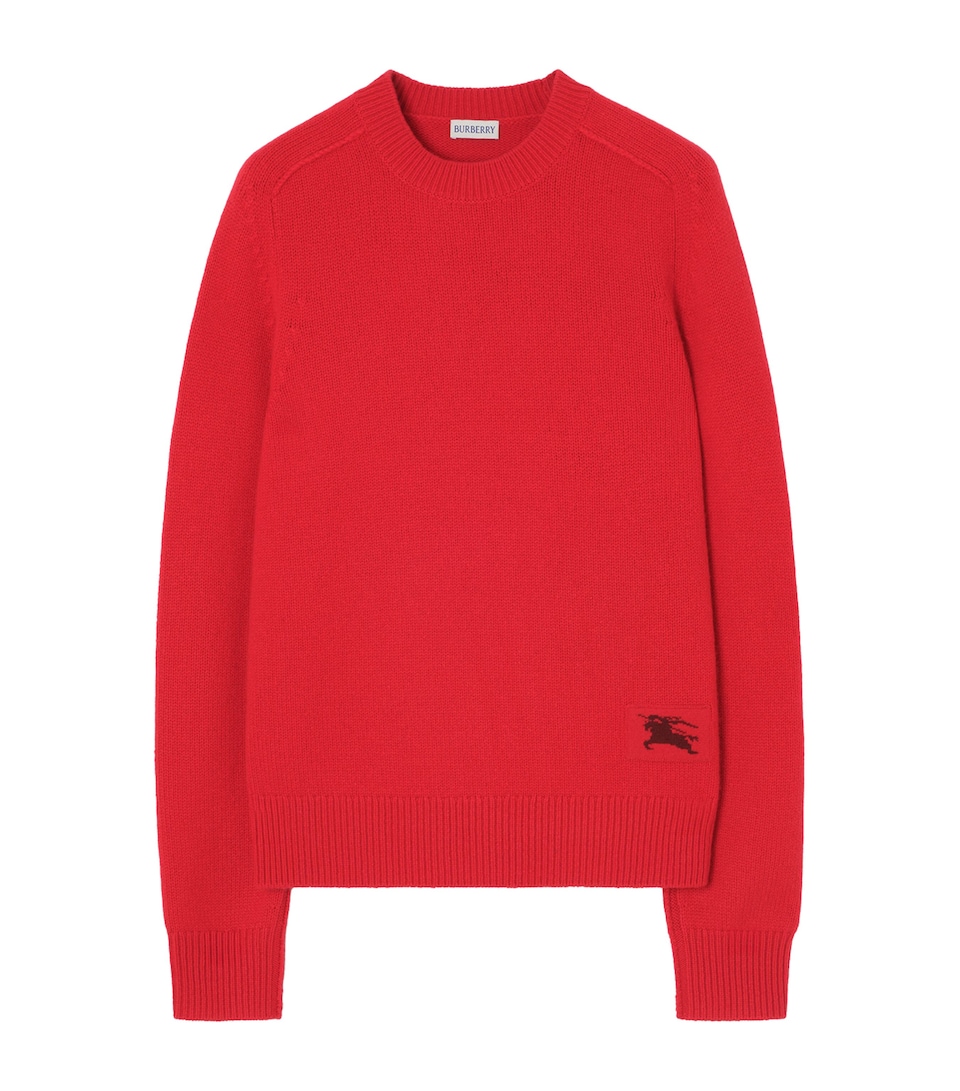 Burberry Womens Cashmere-Blend EKD Sweater Post Red