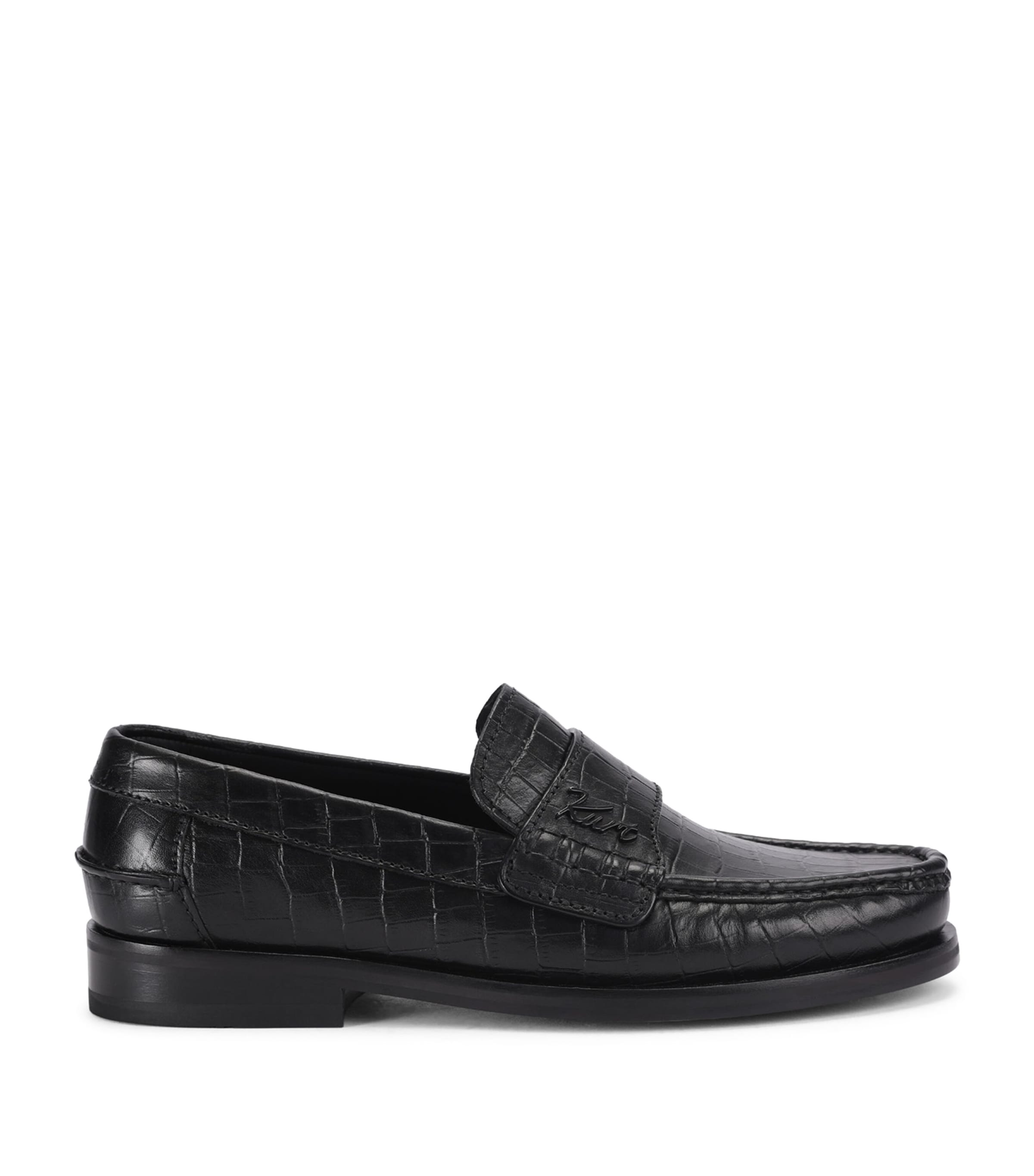 Kurt Geiger London Leather Lombard Loafers Black