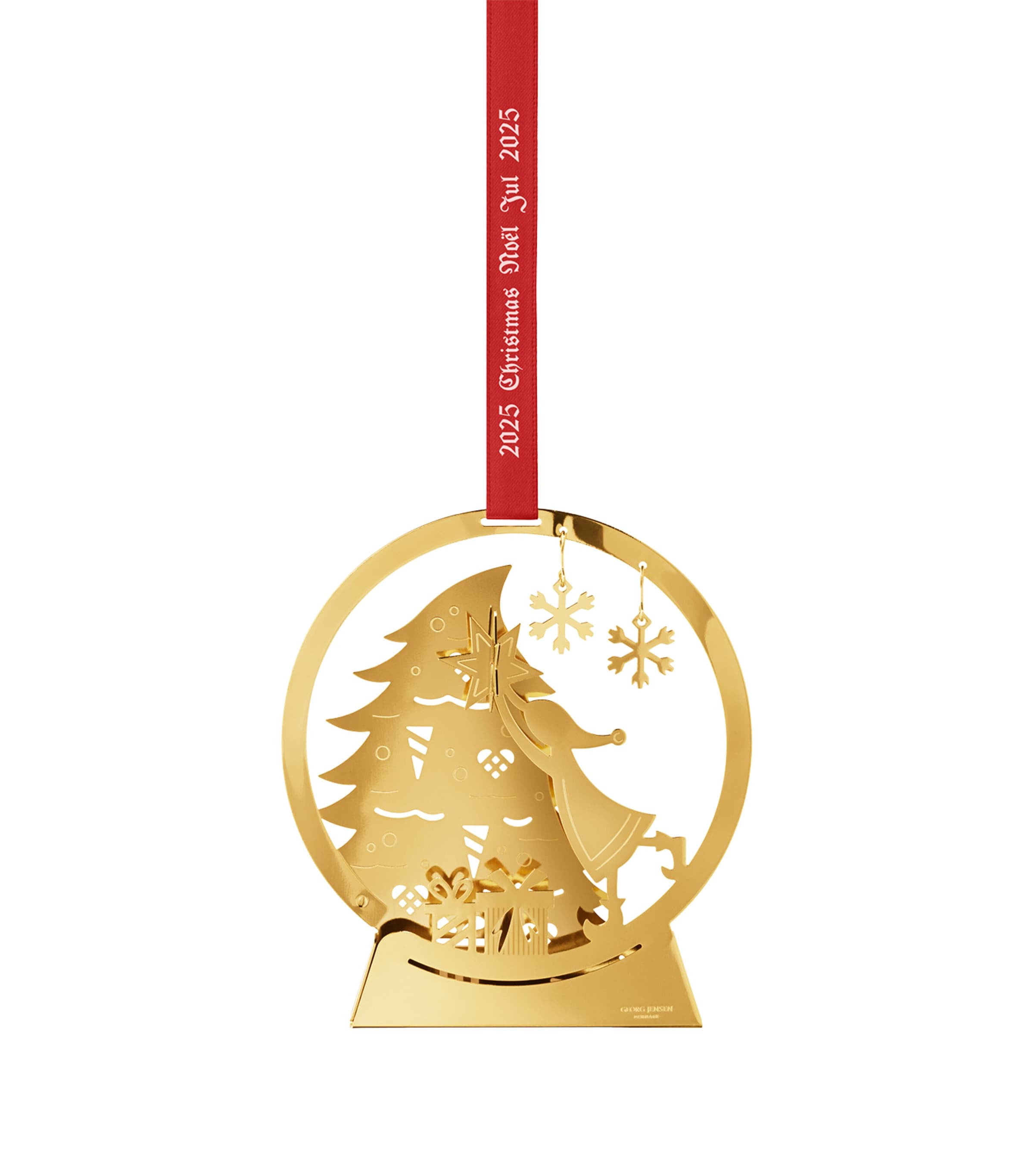 Gold-Plated Snow Globe Tree Decoration (2025)