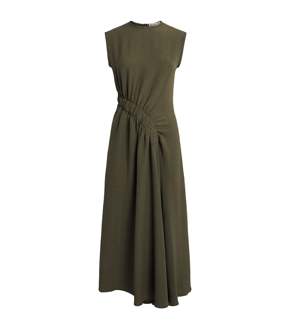 Edeline Lee Womens Pina Midi Dress Agr Amber Green