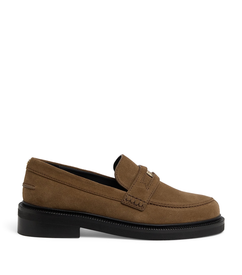 Suede Penny Loafers