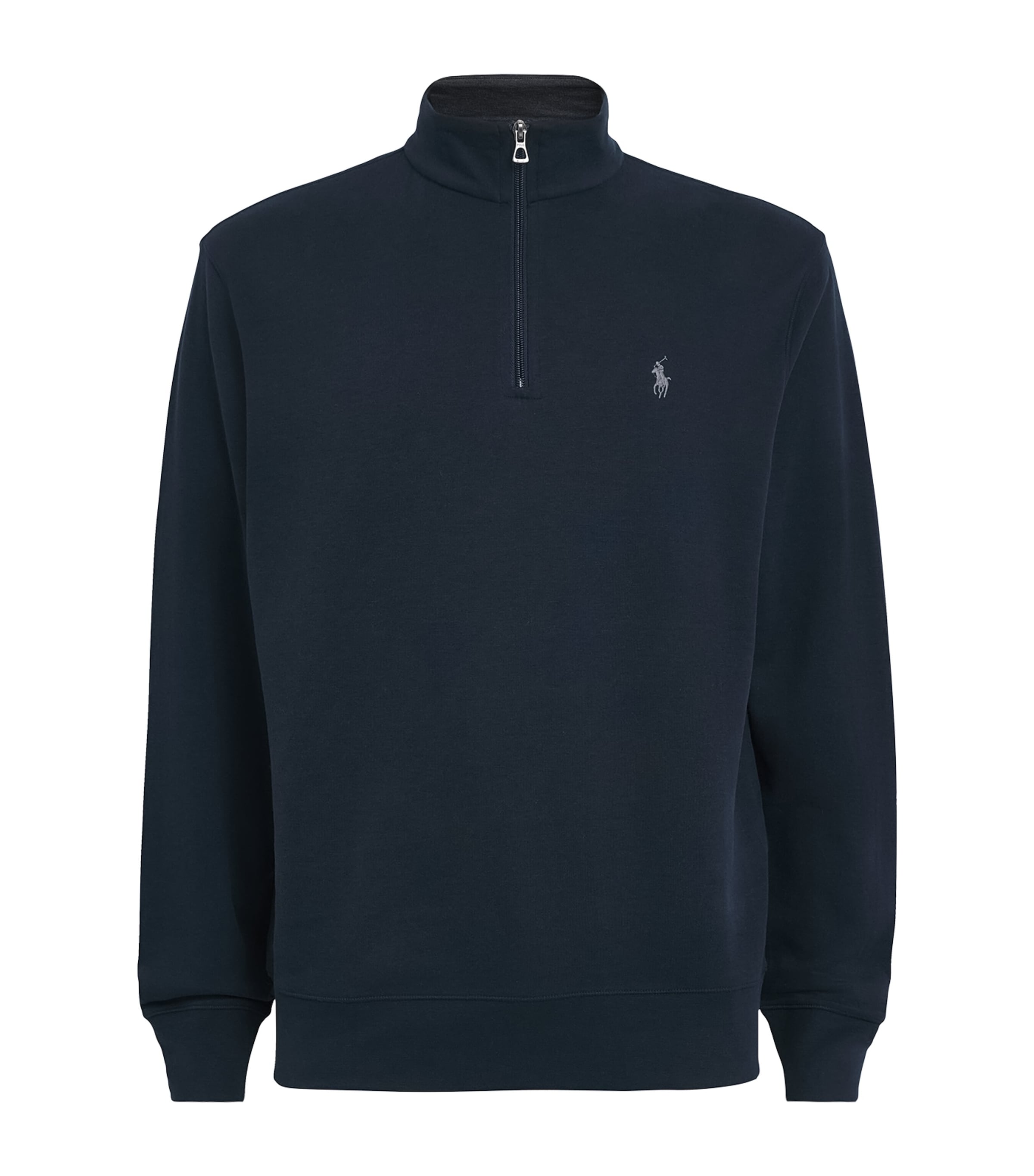 Cotton-Blend Quarter-Zip Sweater