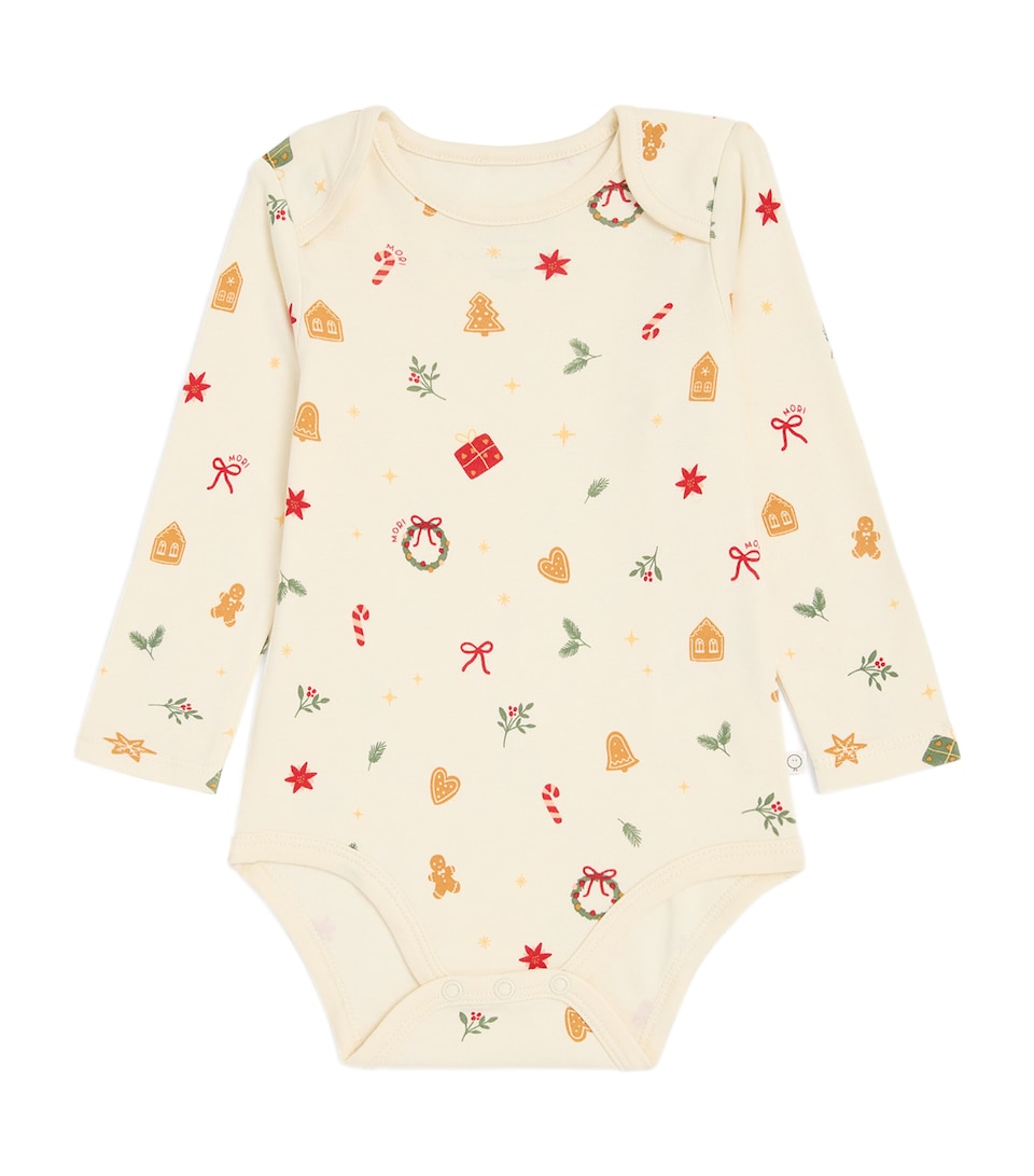 Bamboo-Organic Cotton Christmas Bodysuit (0-24 Months)
