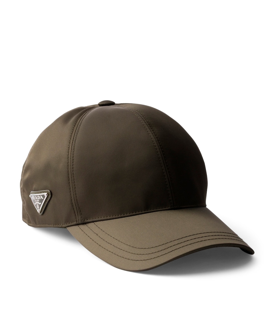 Prada Re-Nylon Baseball Cap Green