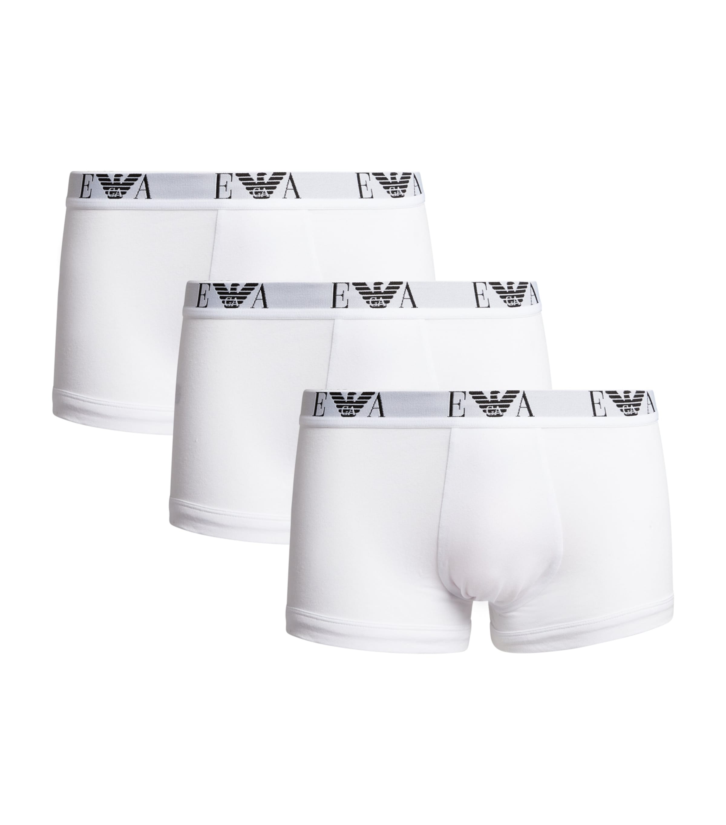 Stretch-Cotton Eagle Monogram Trunks (Pack of 3)