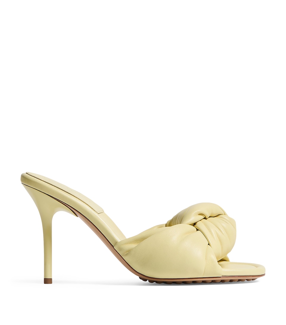 Bottega Veneta Leather Knot Mules 90