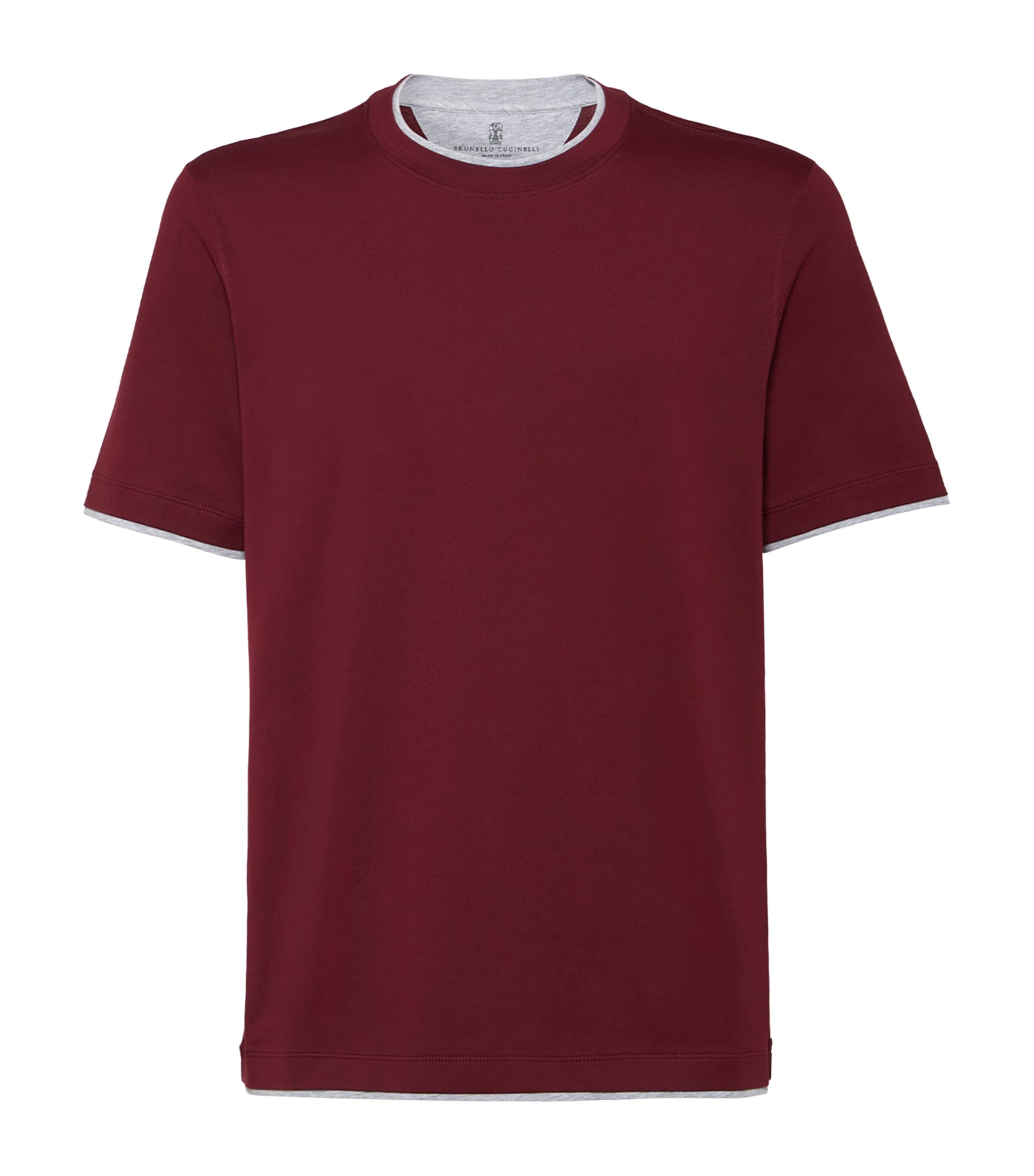 Cotton Faux-Layered T-Shirt