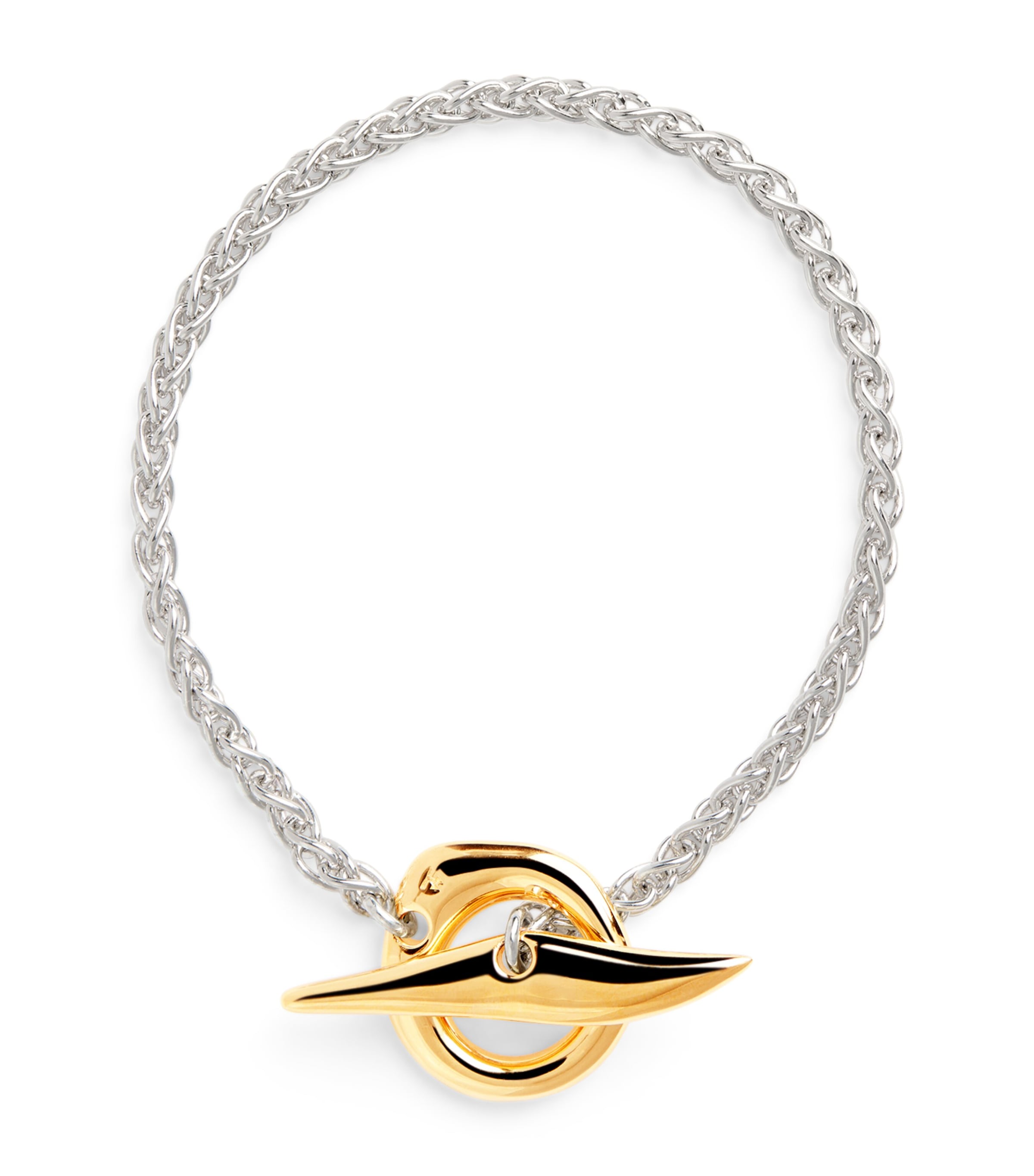 Tom Wood Sterling Silver and Gold Robin Bracelet / Gold P