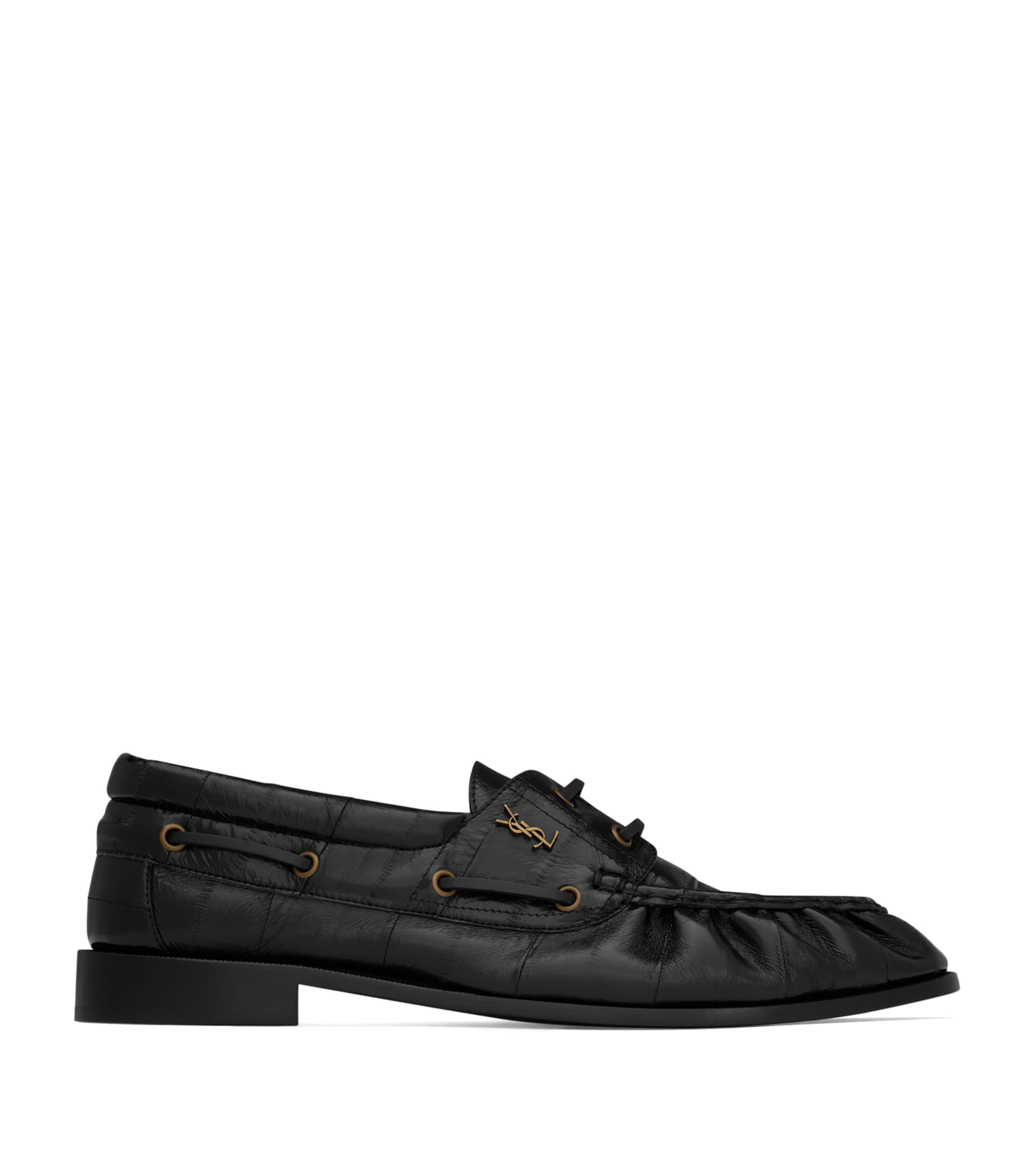 Saint Laurent Leather Bateau Le Loafers