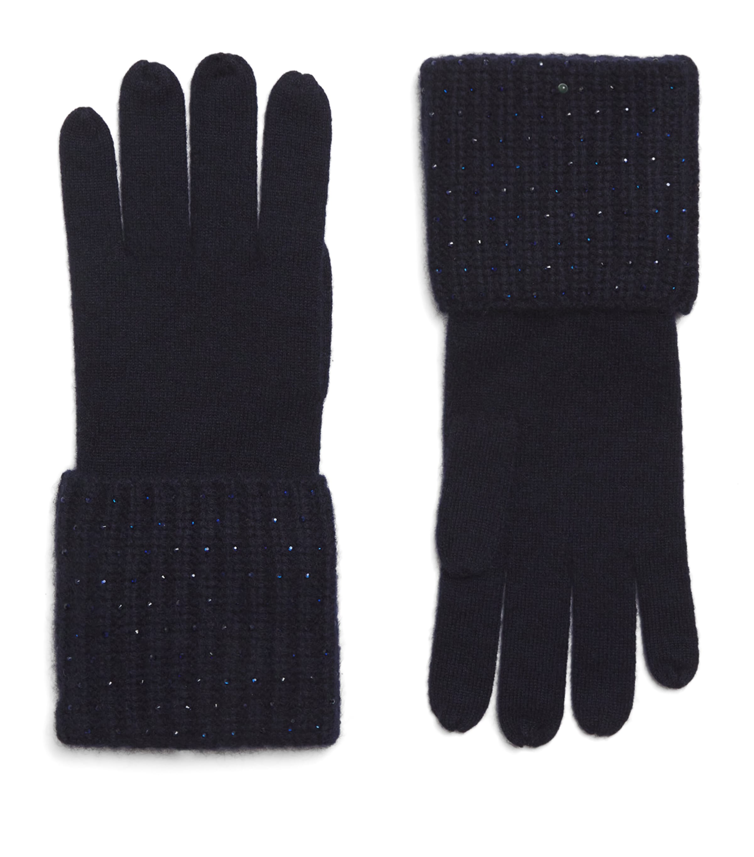 Cashmere Rhinestone Carrie Gloves