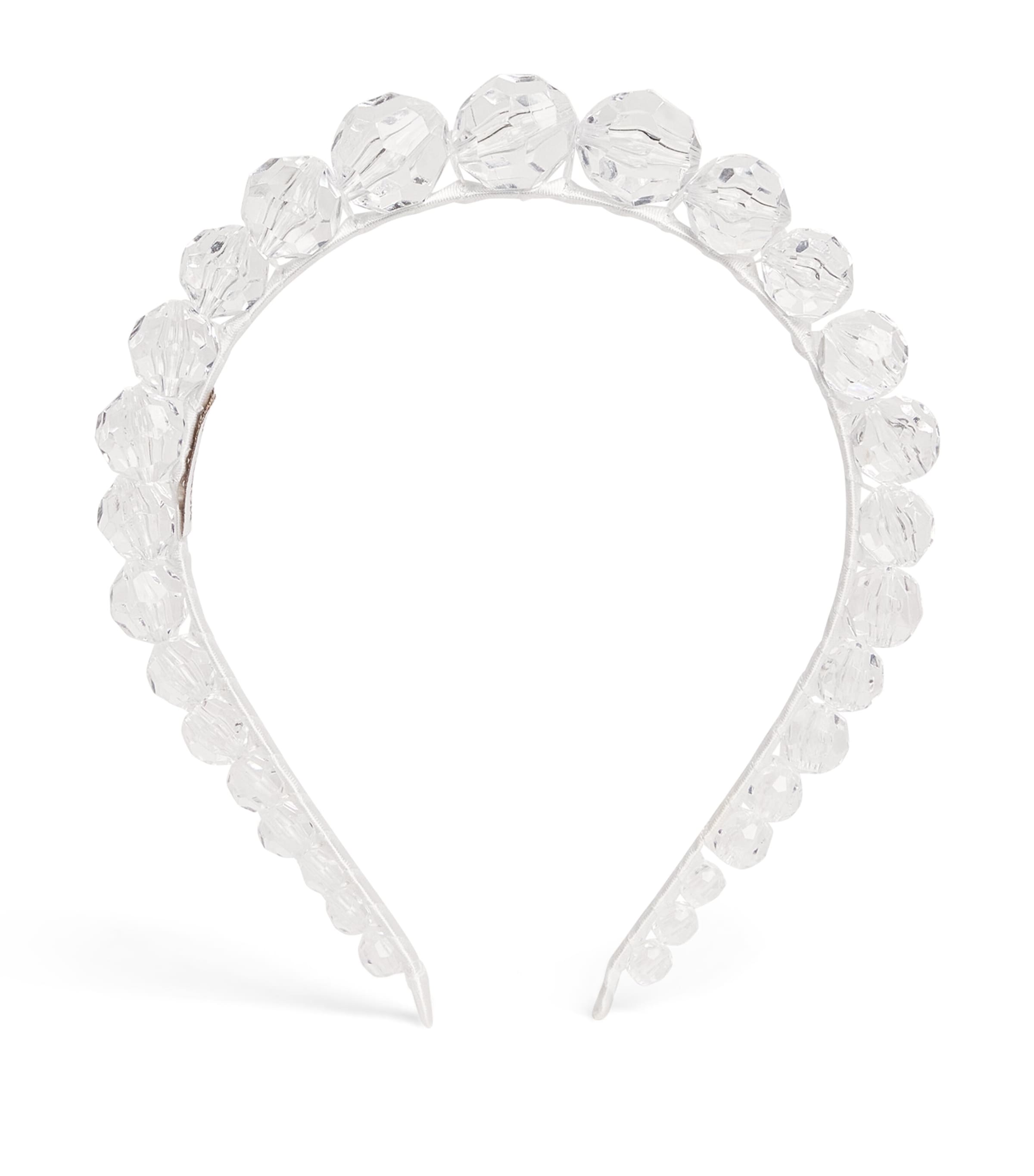 Monnalisa Crystal Headband Cream