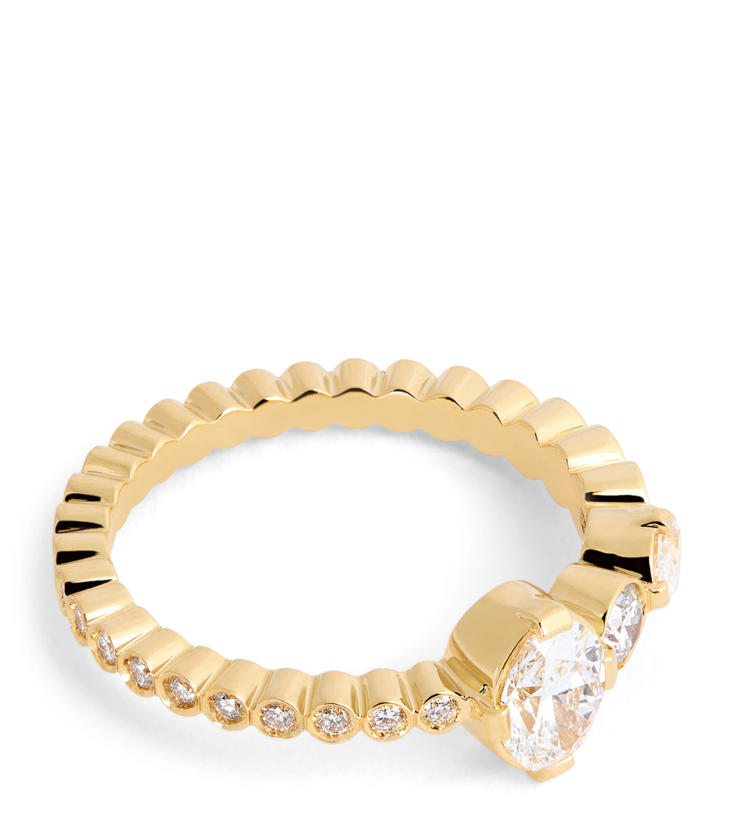 Sophie Bille Brahe Yellow Gold and Diamond Starry Sky Ensemble de Sky Ring Yellow Gold