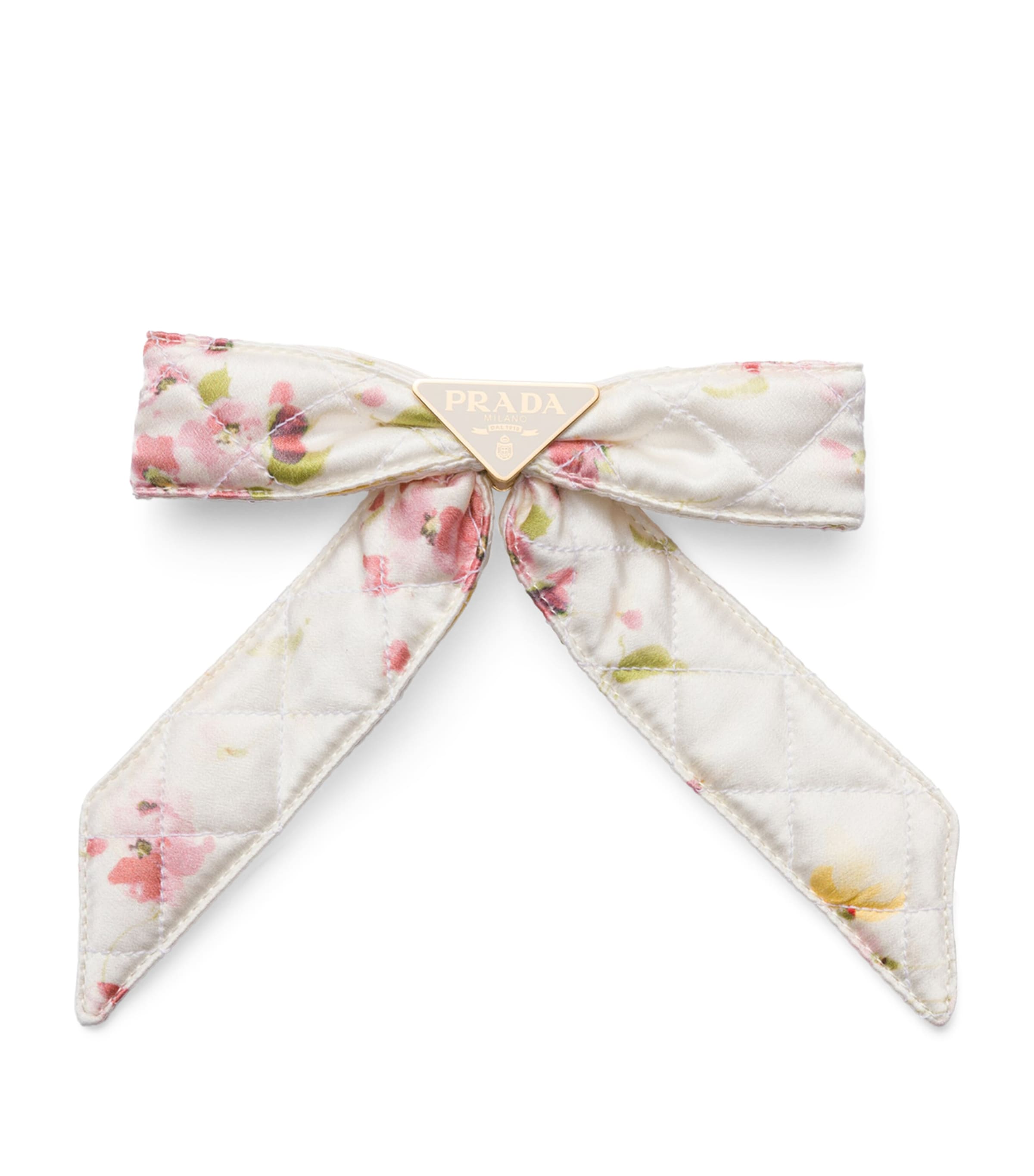 Silk Floral Bow Hair Clip