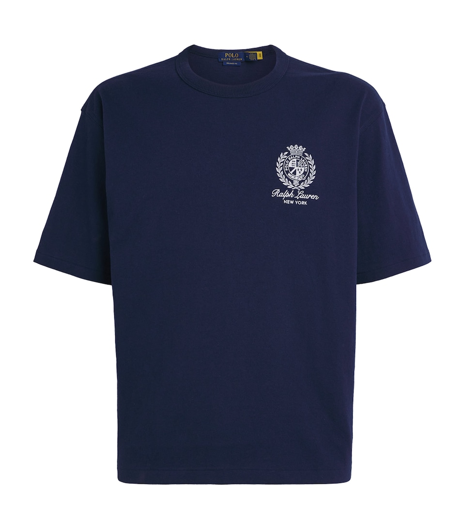 Polo Ralph Lauren Mens Cotton Logo Crest T-Shirt Newport Navy