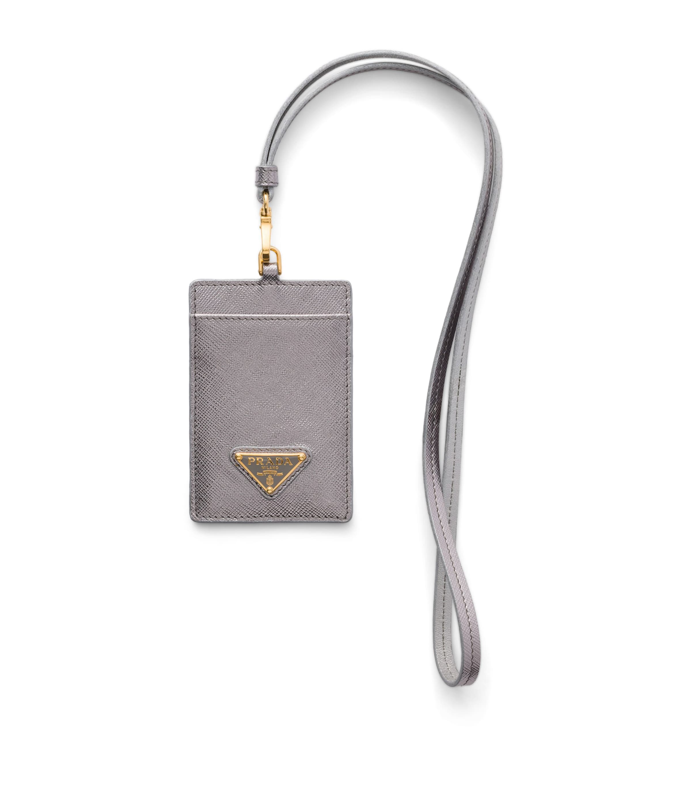Saffiano Leather Badge Holder