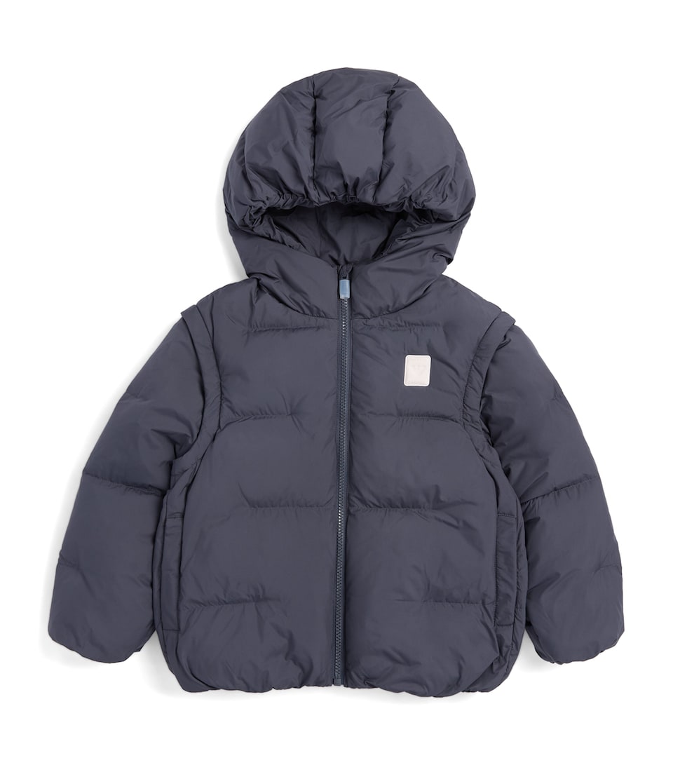 Emporio Armani Kids Down Puffer Jacket (6-36 Months) Odyssey Gray