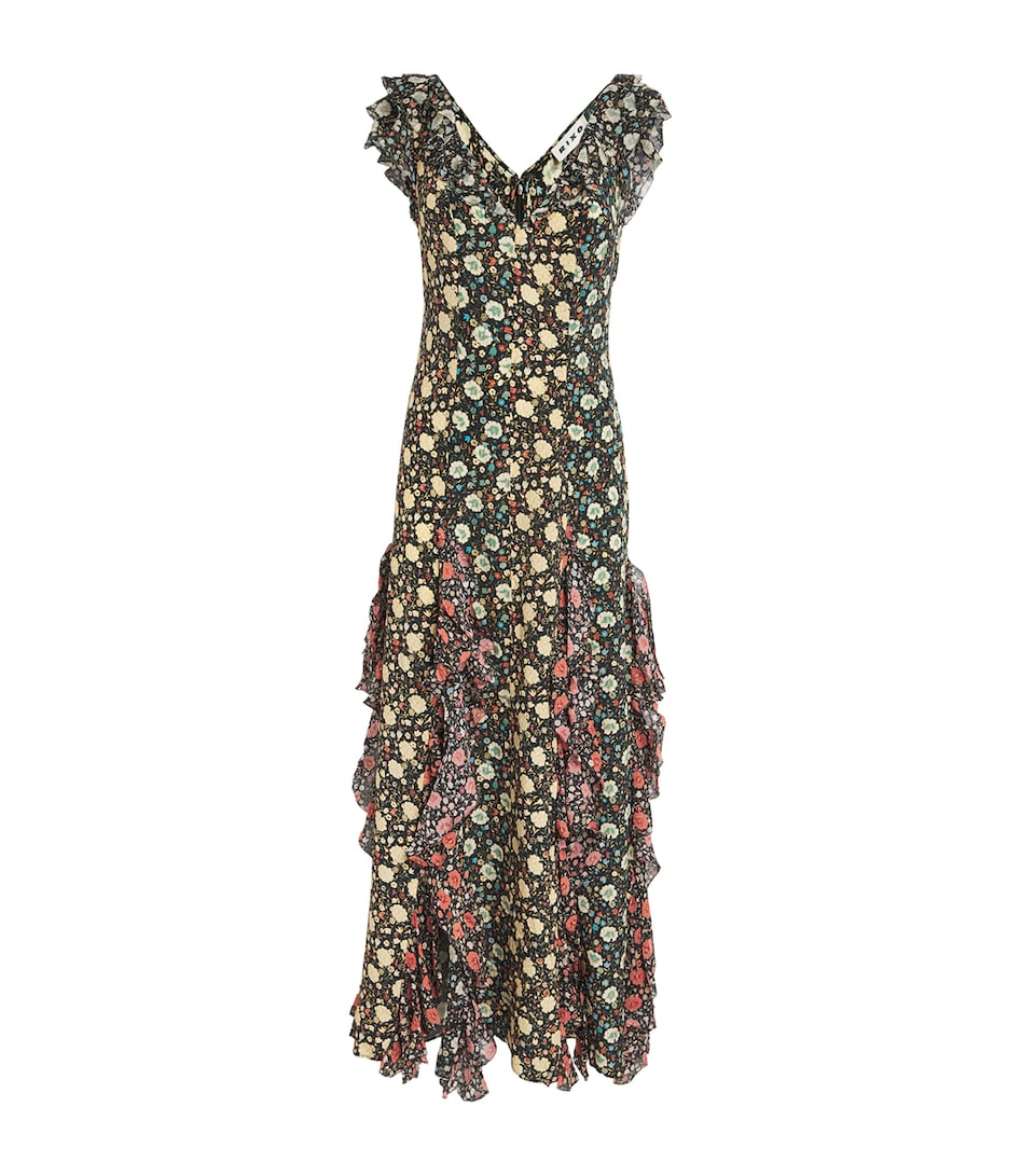 Silk Floral Ambika Maxi Dress