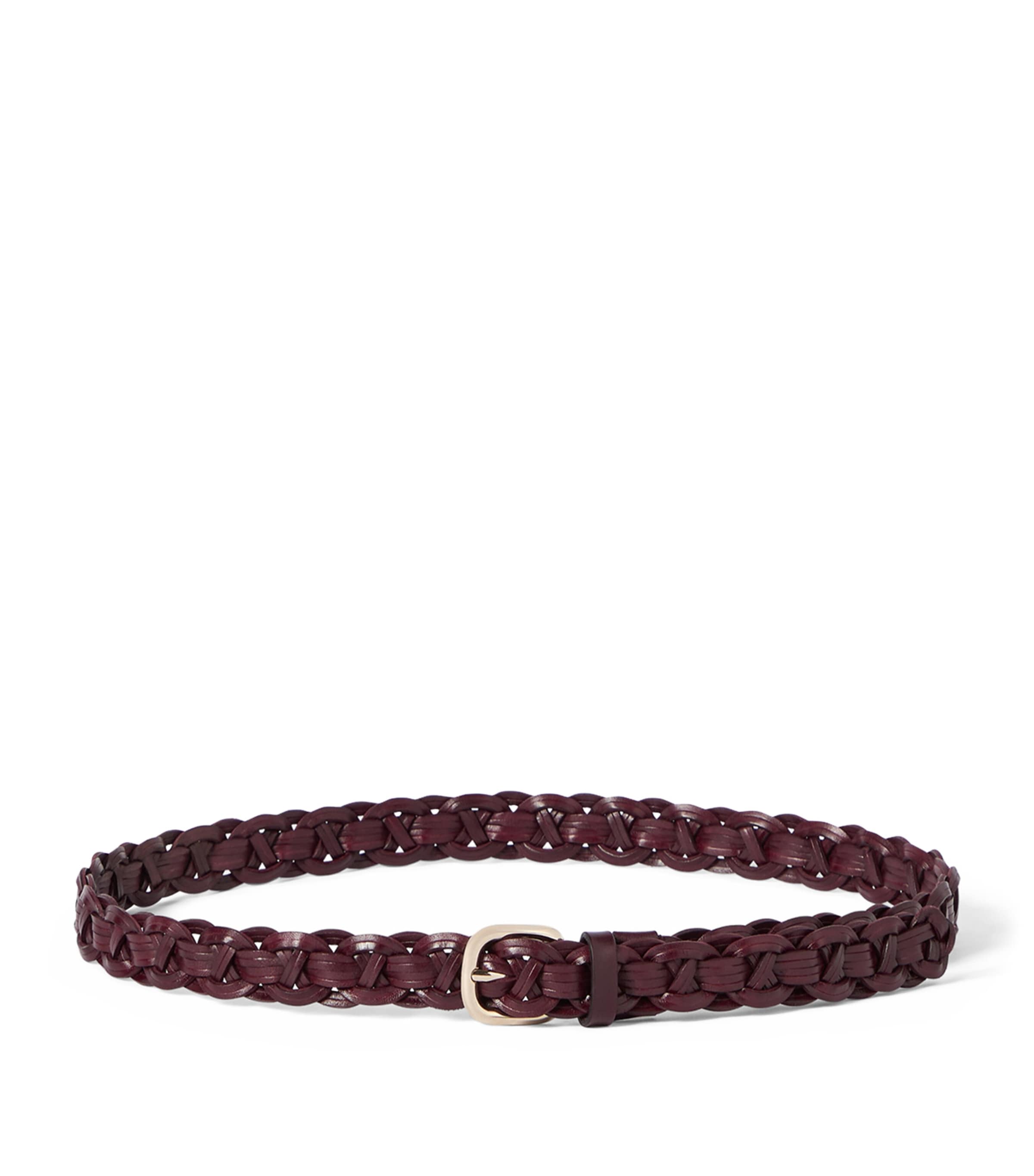 Brunello Cucinelli Leather Braided Belt