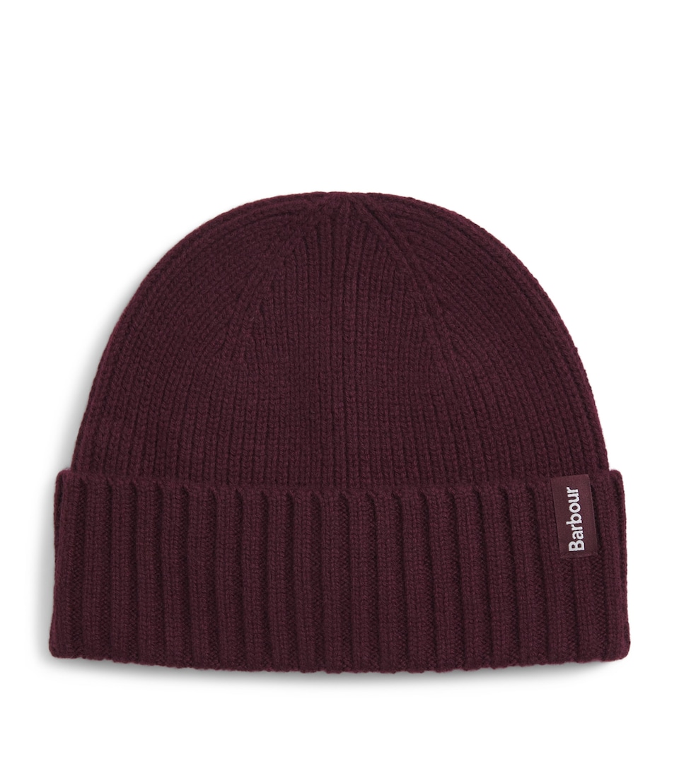 Barbour Wool-Cashmere Danforth Beanie Wine