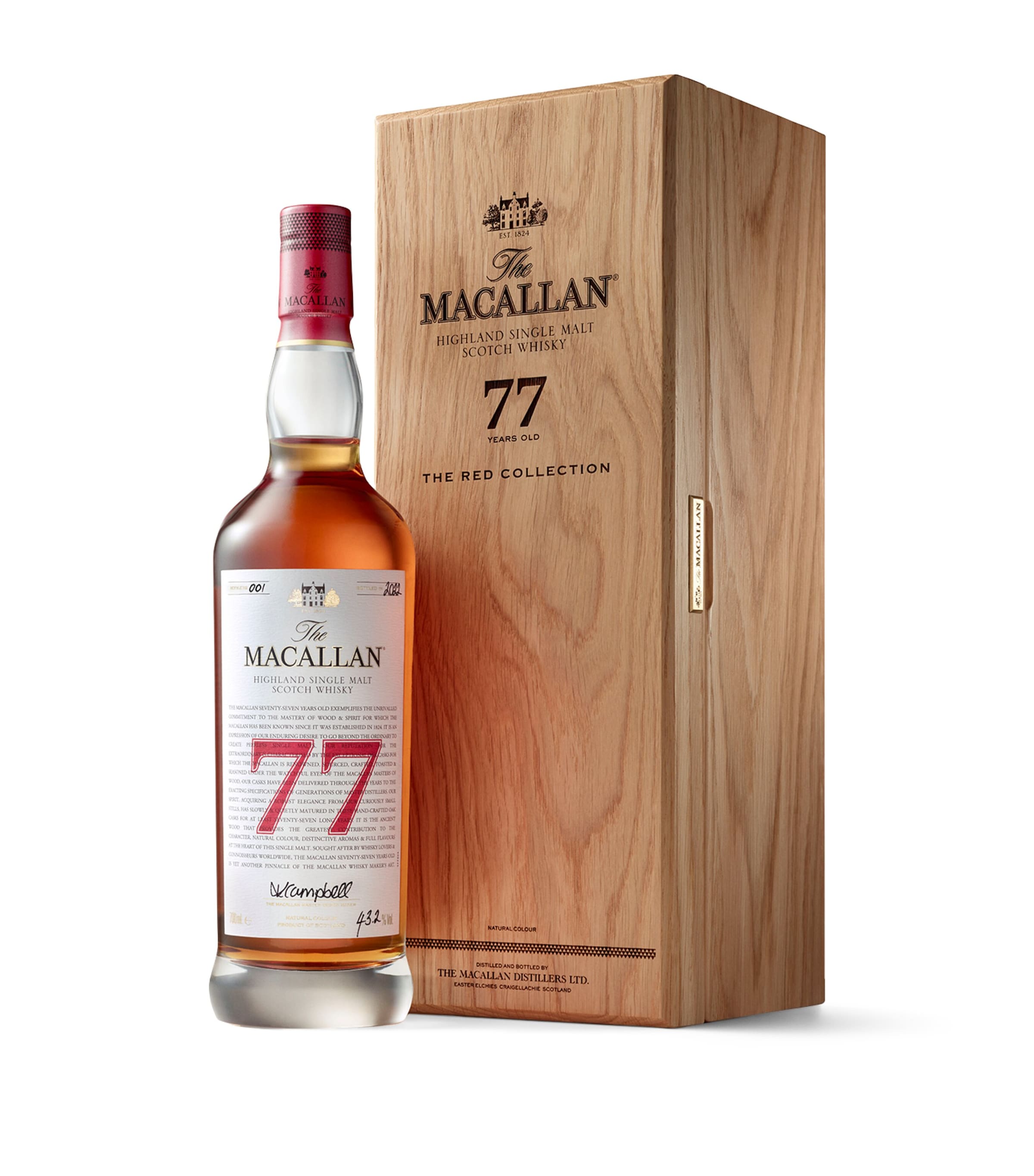 The Macallan 77-Year-Old The Red Collection Single Malt Scotch Whisky (70cl)