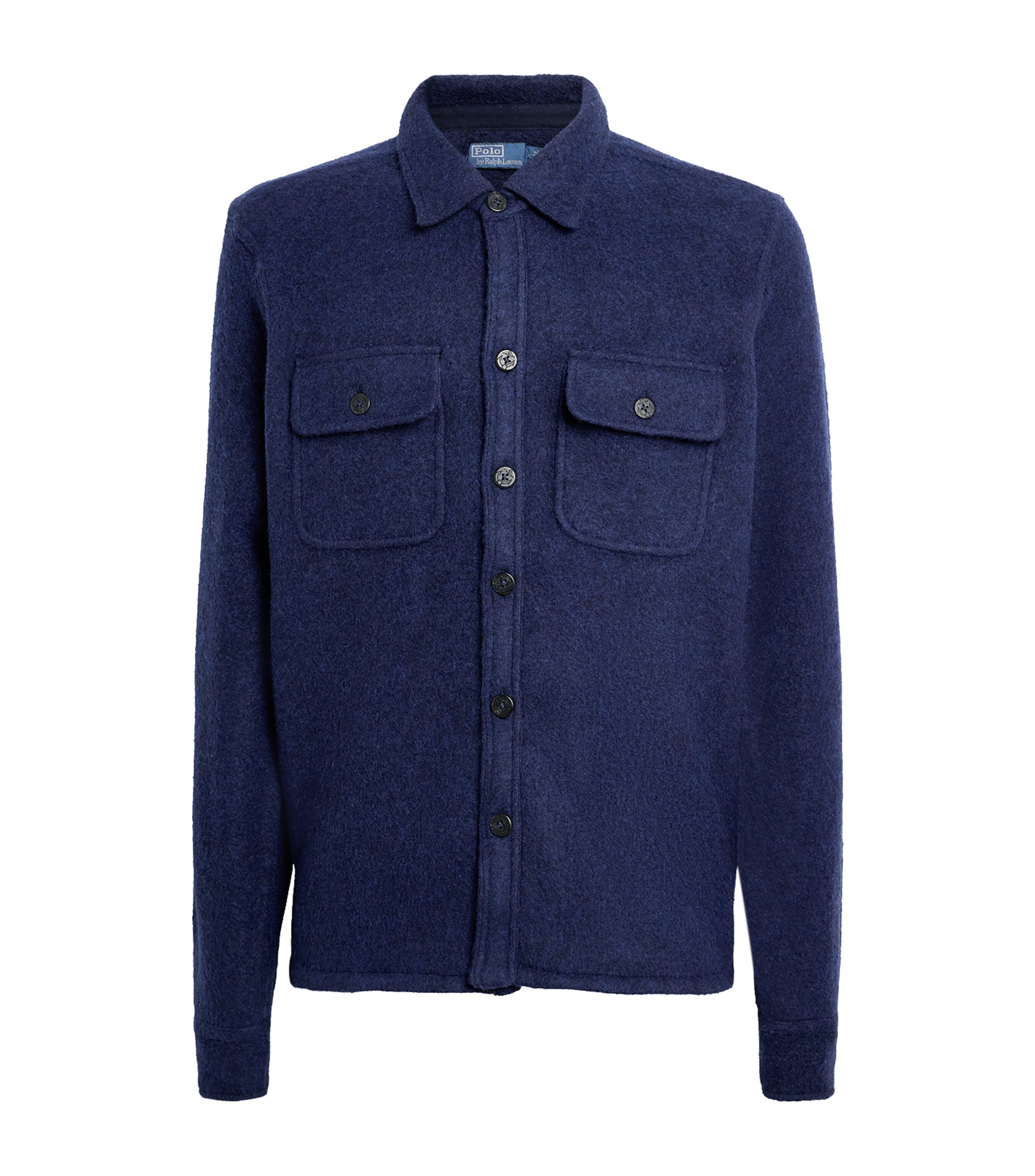 Wool-Blend Felt Overshirt