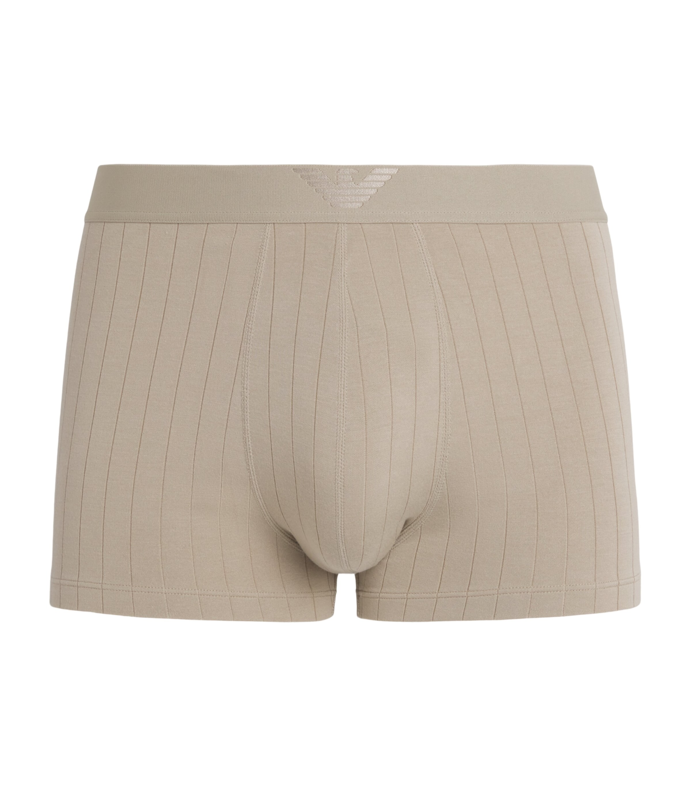 Emporio Armani Mens Modal-Blend Logo Boxer Briefs Clay Stri