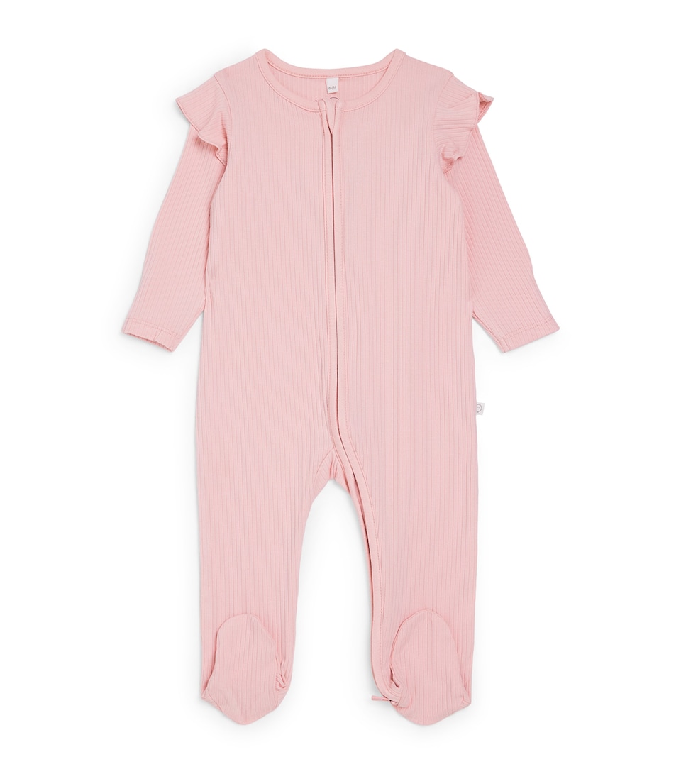 MORI Ruffle-Trim All-In-One (0-18 Months) Blush Frill