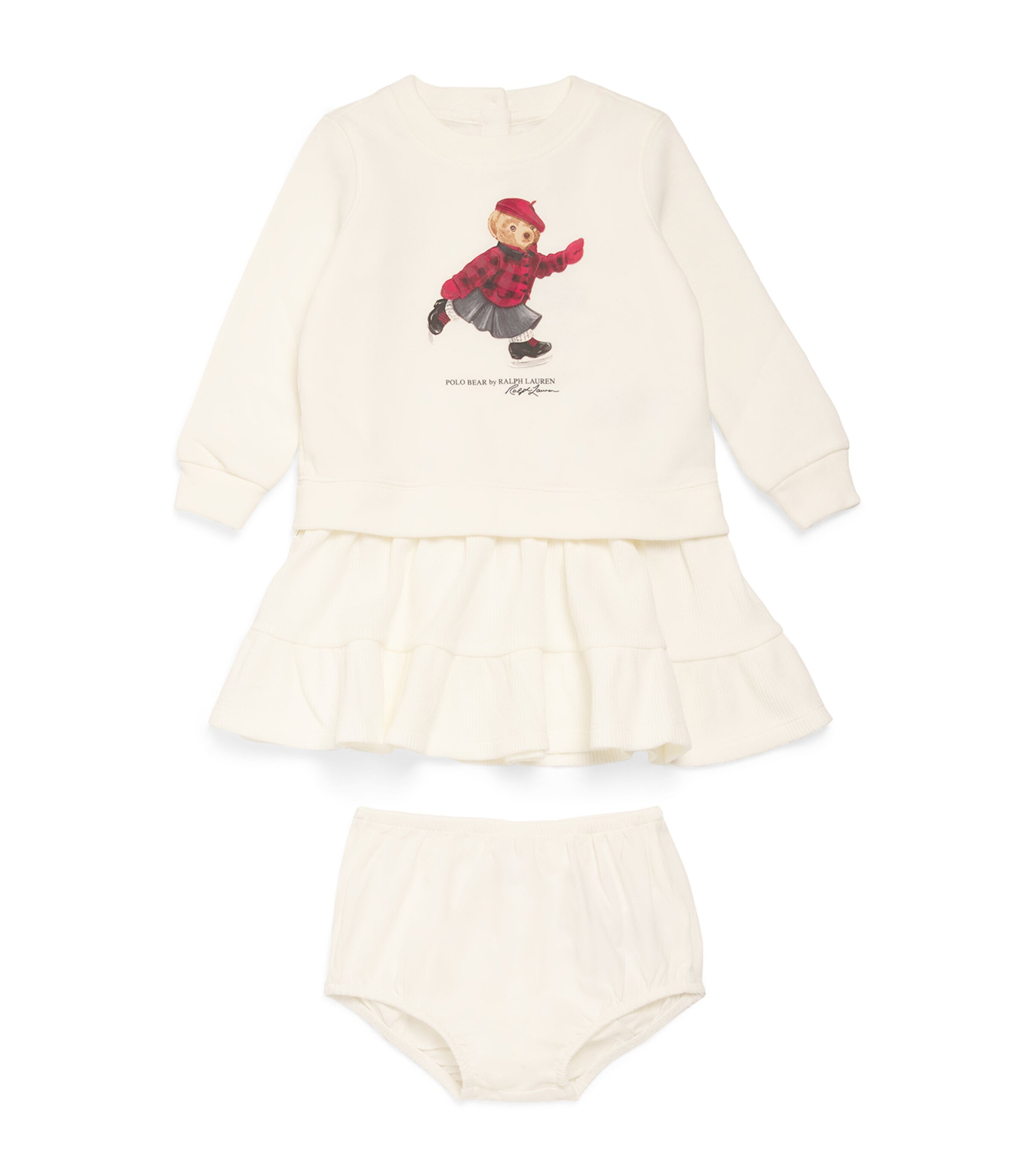 Jersey Polo Bear Skater Dress (3-24 Months)