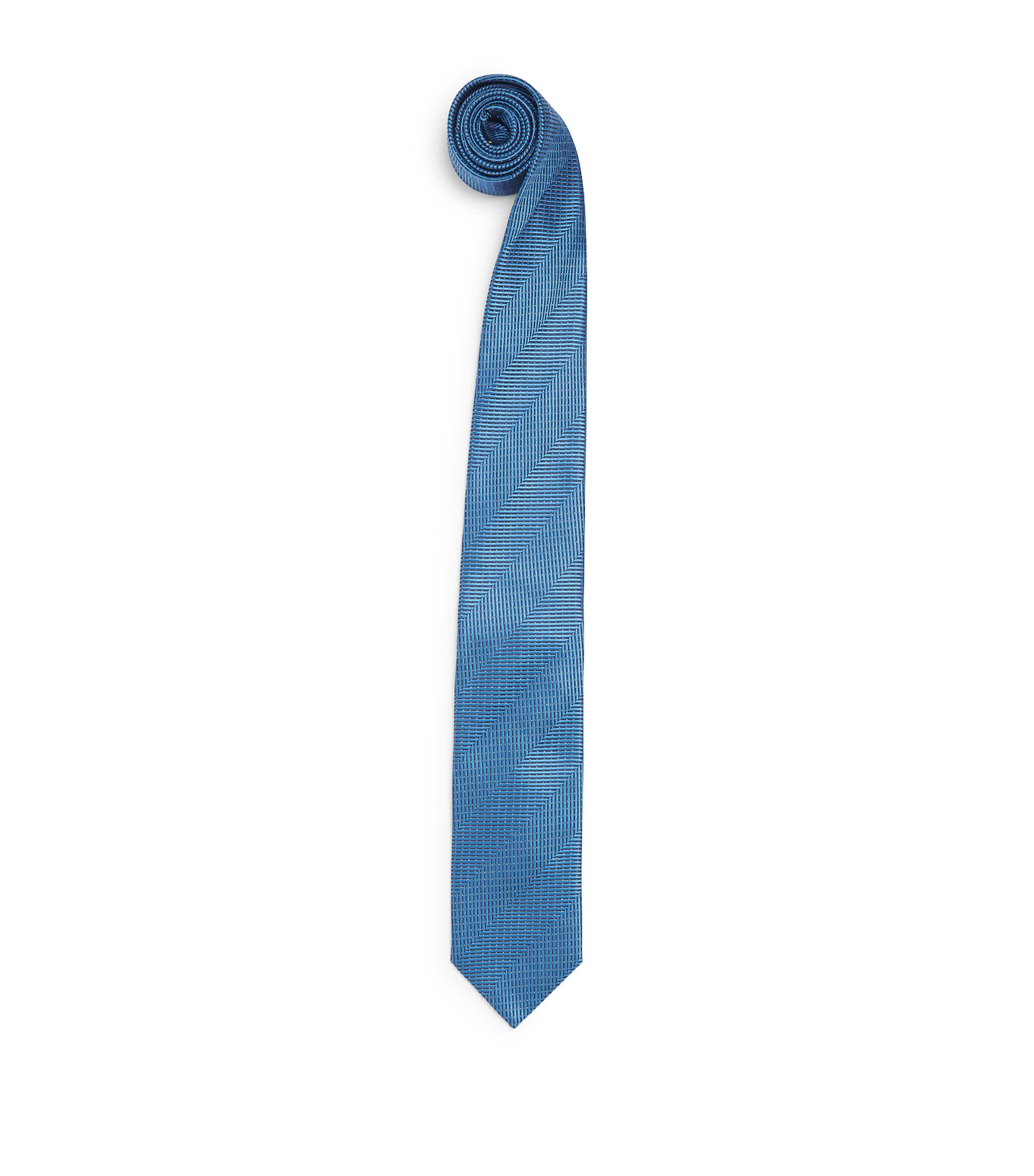 Eton Silk HerringboneTie Blue