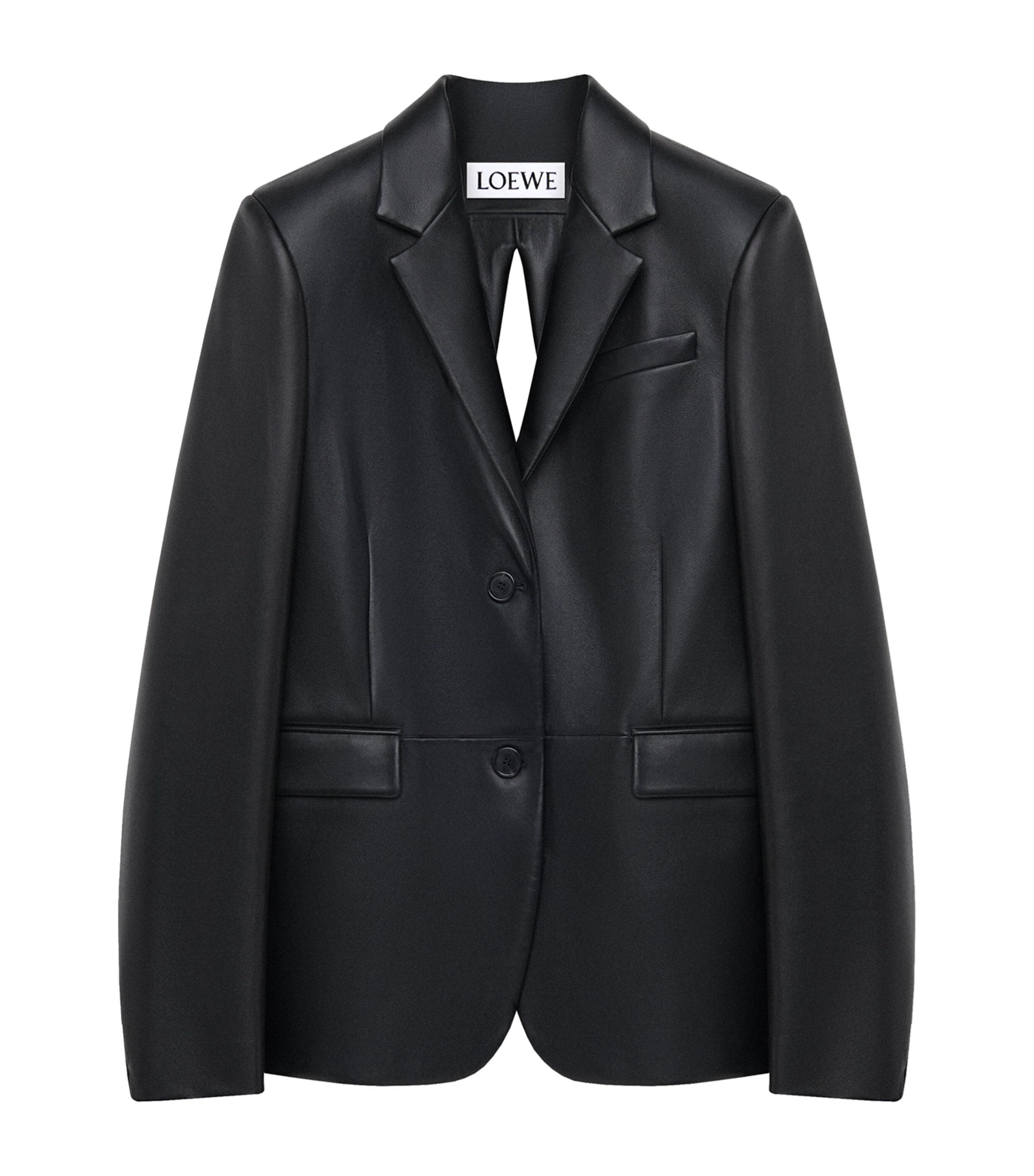 Lambskin Split-Back Blazer