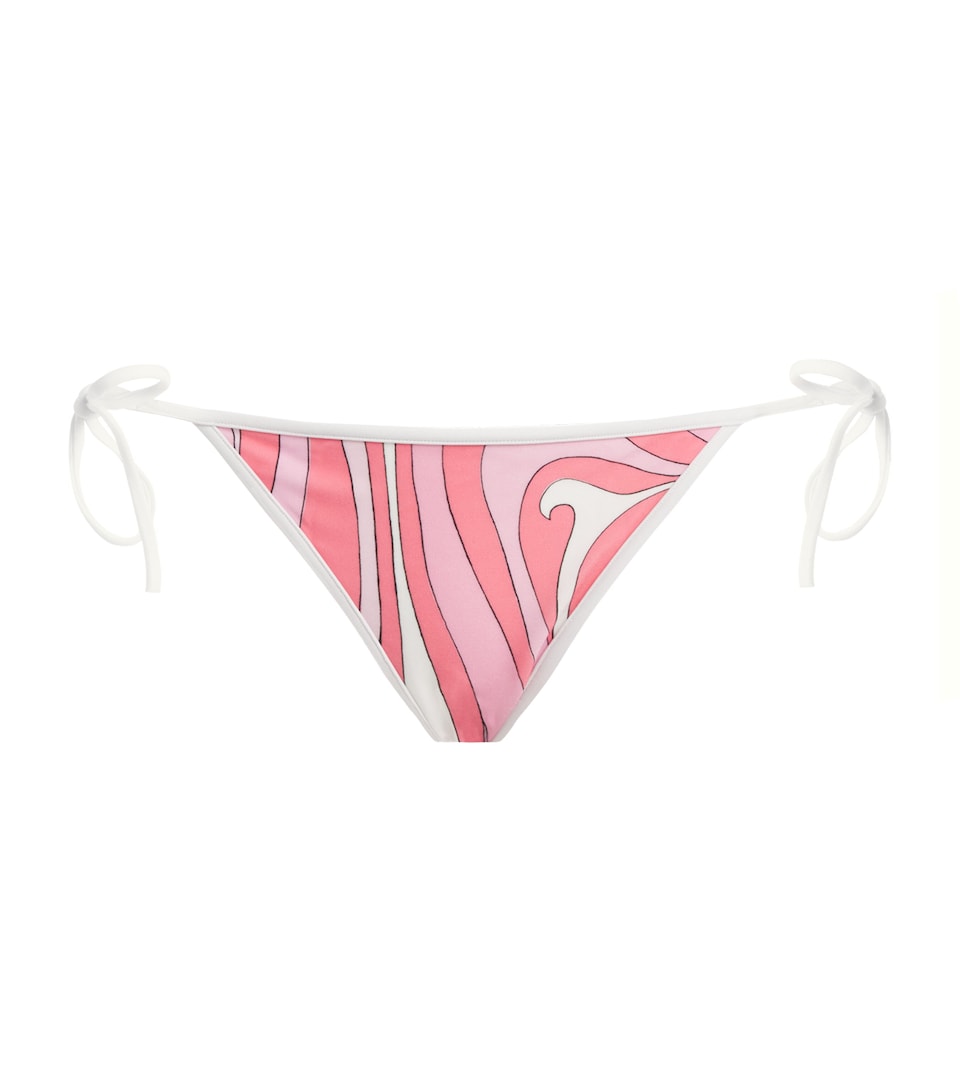PUCCI Womens Iride Print Bikini Bottoms Pink