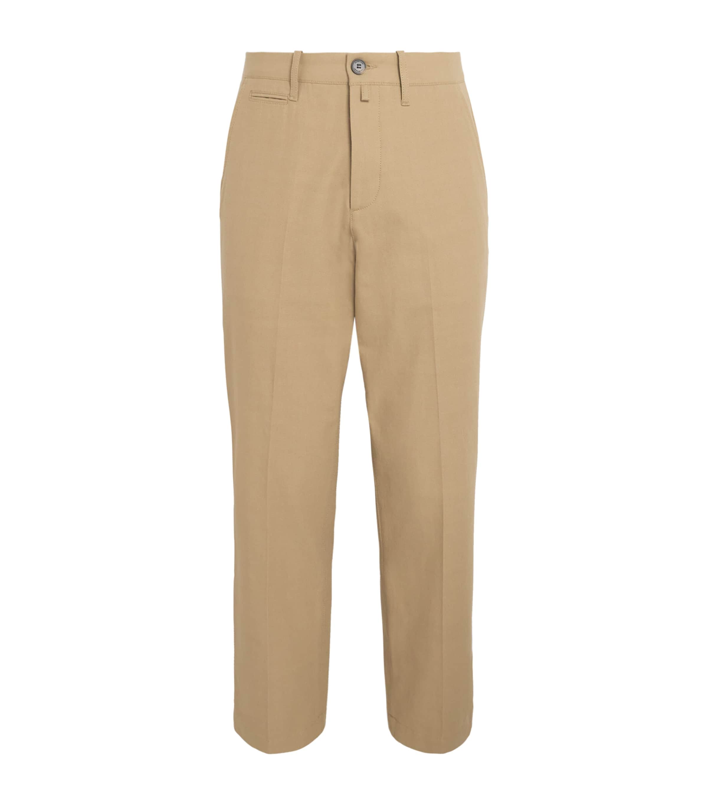Cotton Pleated Justin Trousers