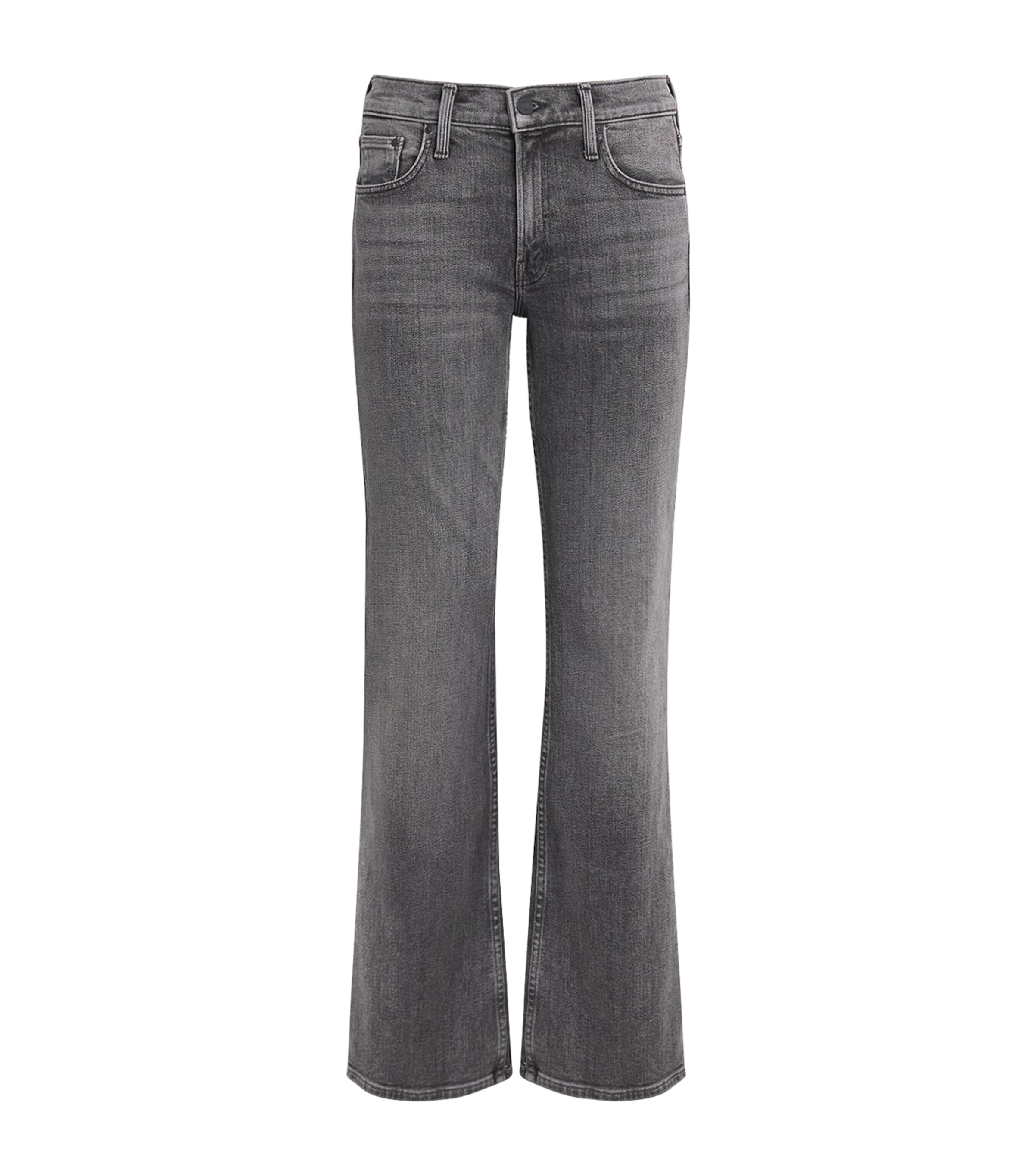 MOTHER Womens The Jinx Sneak Low-Rise Bootcut Jeans Cliffhanger