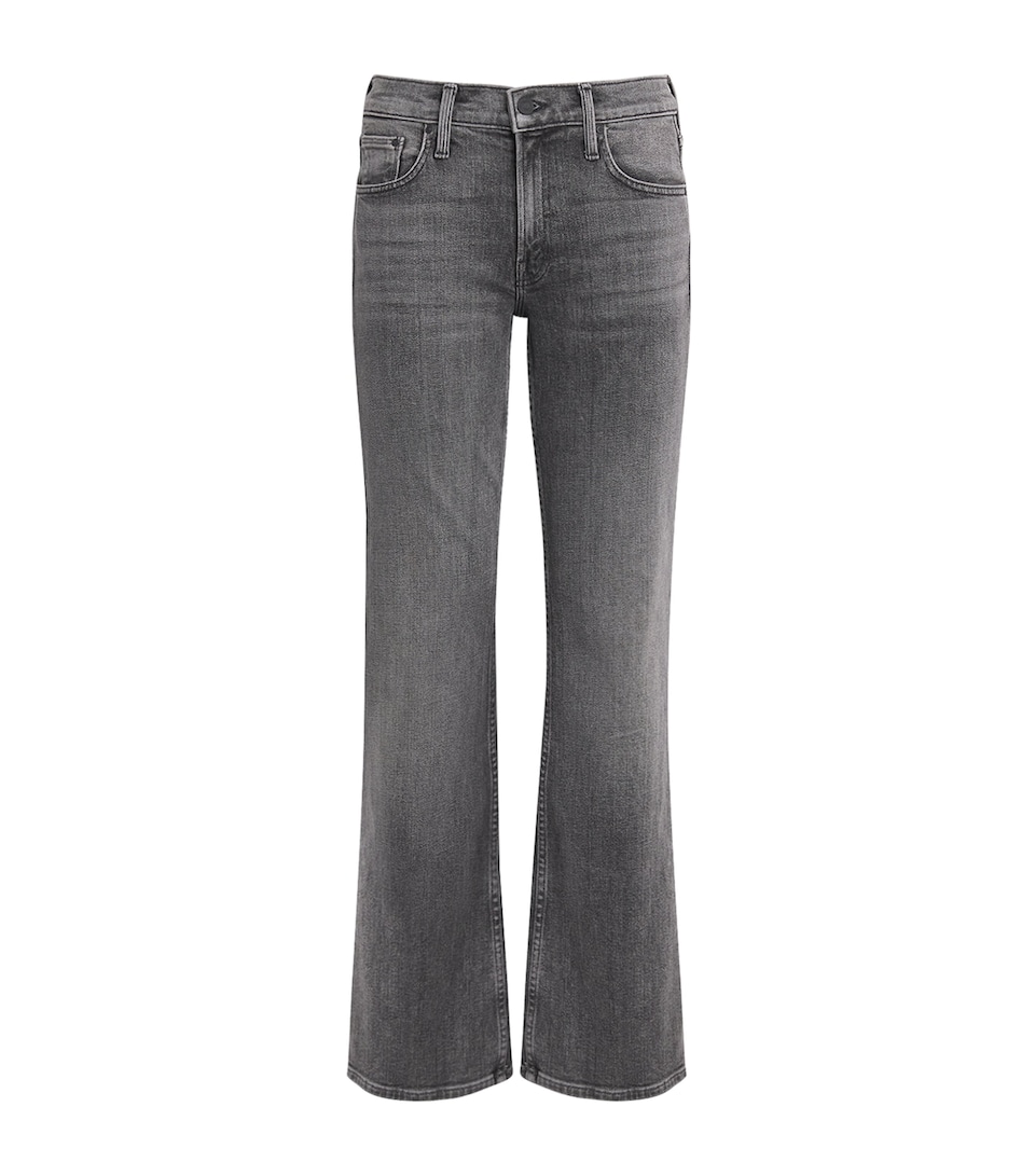 MOTHER Womens The Jinx Sneak Low-Rise Bootcut Jeans Cliffhanger