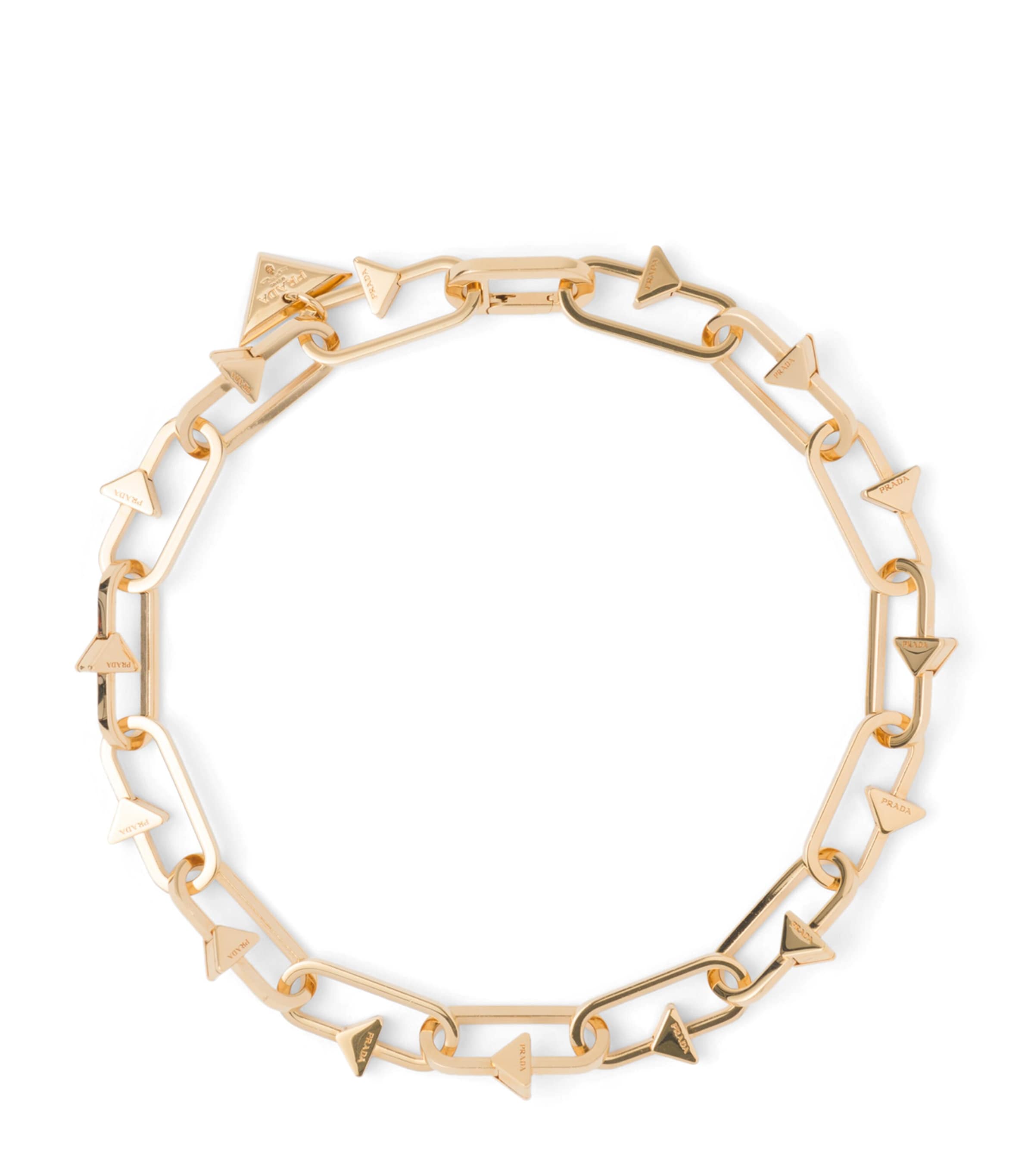 Prada Triangle Chain Necklace