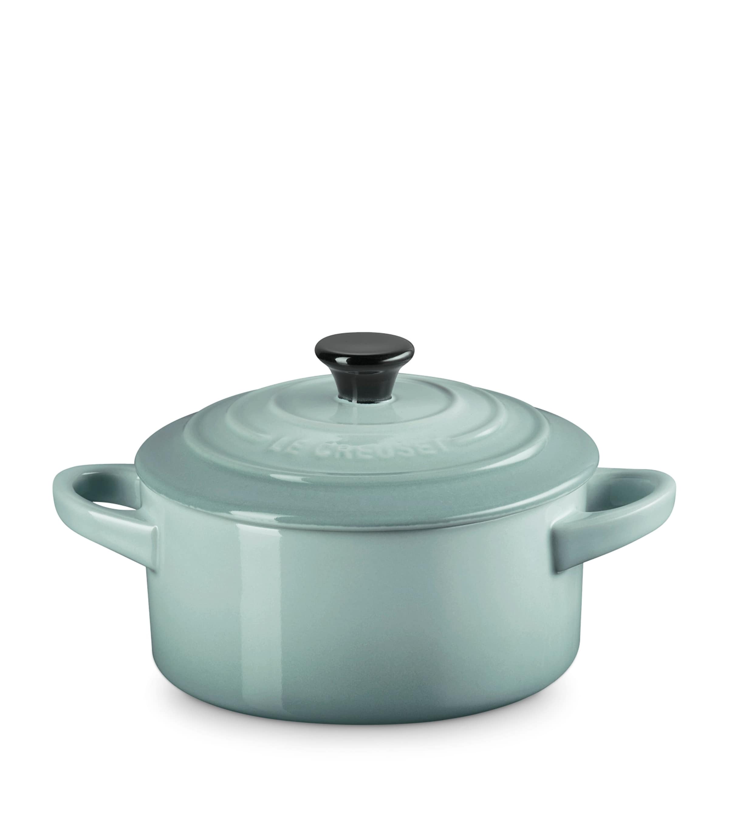 Le Creuset Petite Stoneware Round Casserole Dish (10cm) Sea Salt