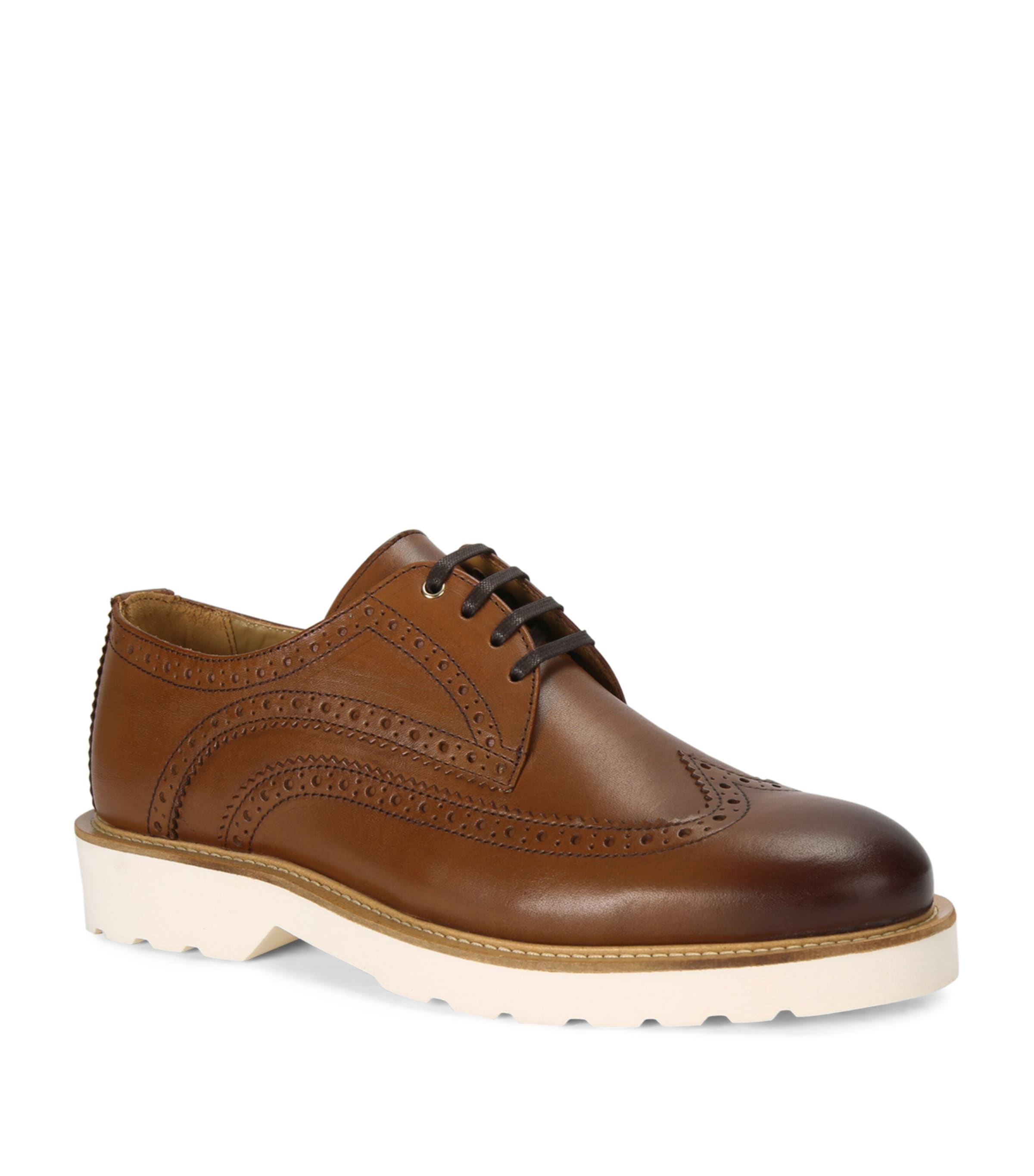 Kurt Geiger London Leather Bank Brogues Tan